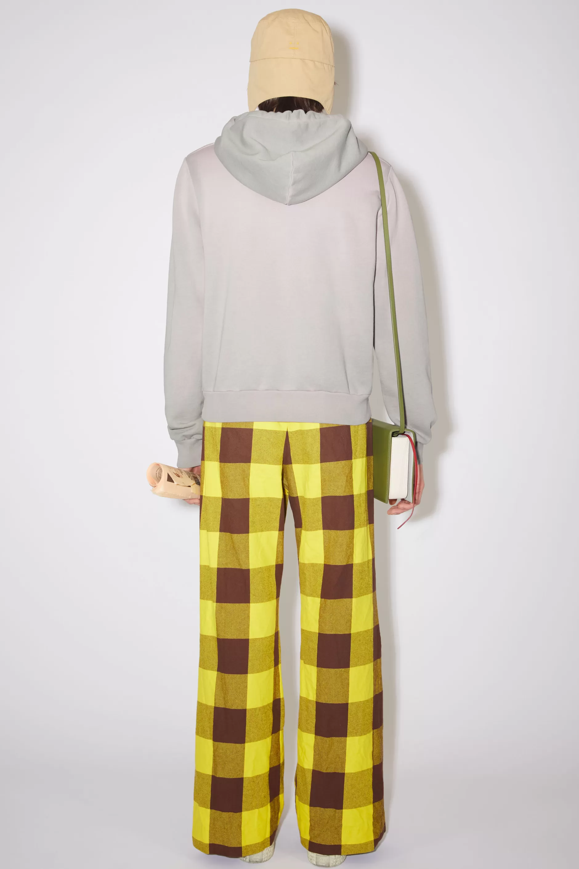 Acne Studios Kapuzen-Sweatshirt Mit Print Grau/Lila Cheap