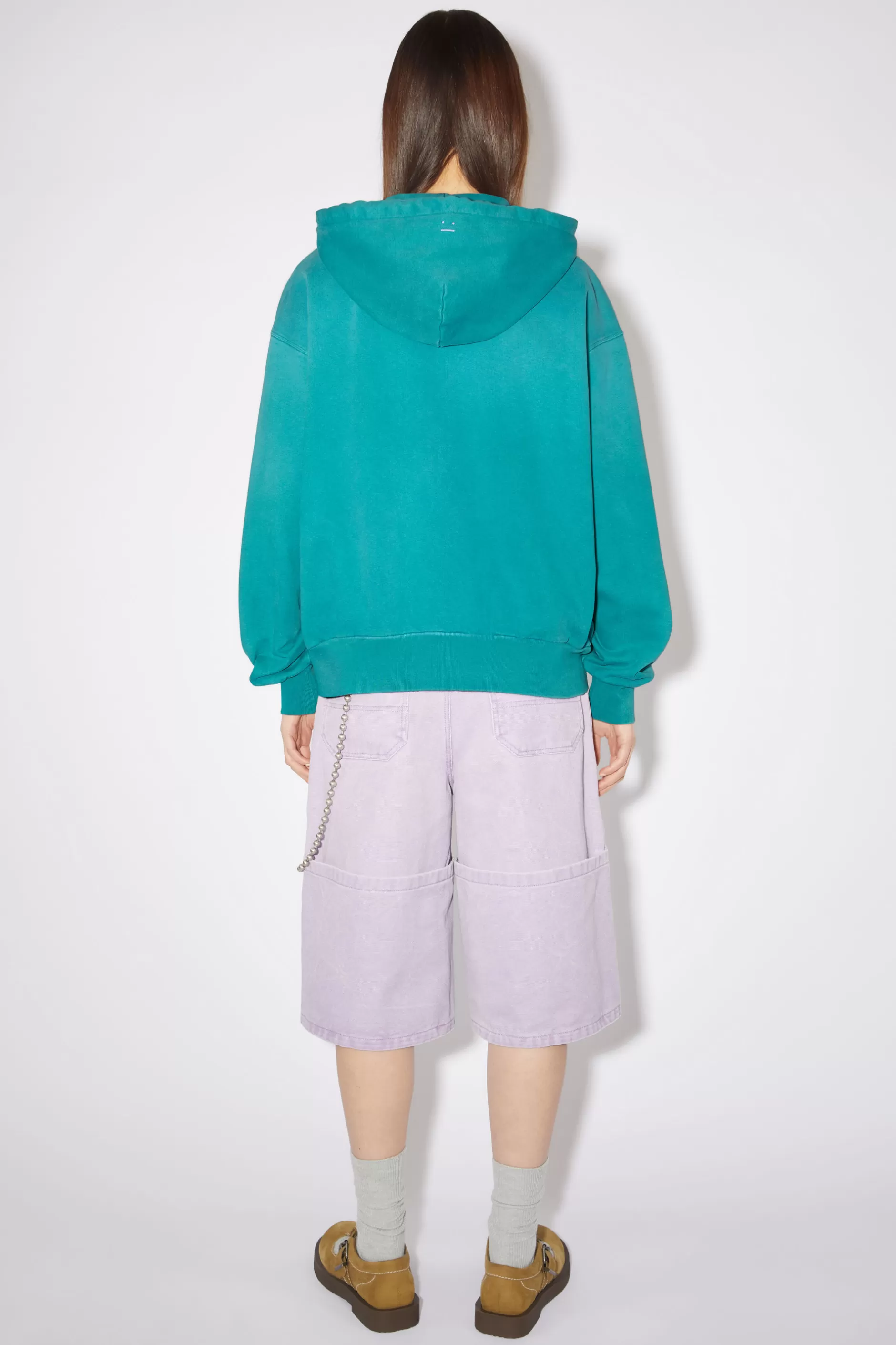 Acne Studios Kapuzen-Sweatshirt Mit Reisverschluss Seegrun Cheap