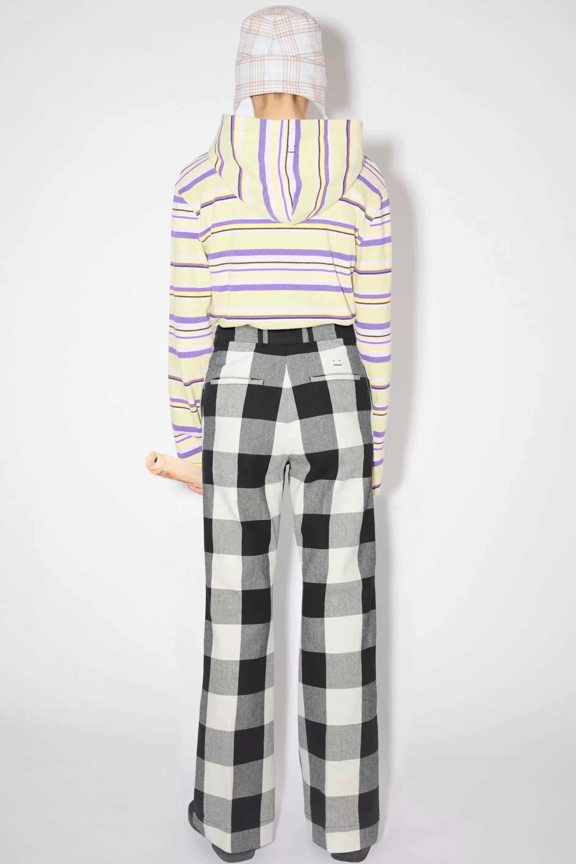 Acne Studios Karierte Hose Schwarz/Weis Shop