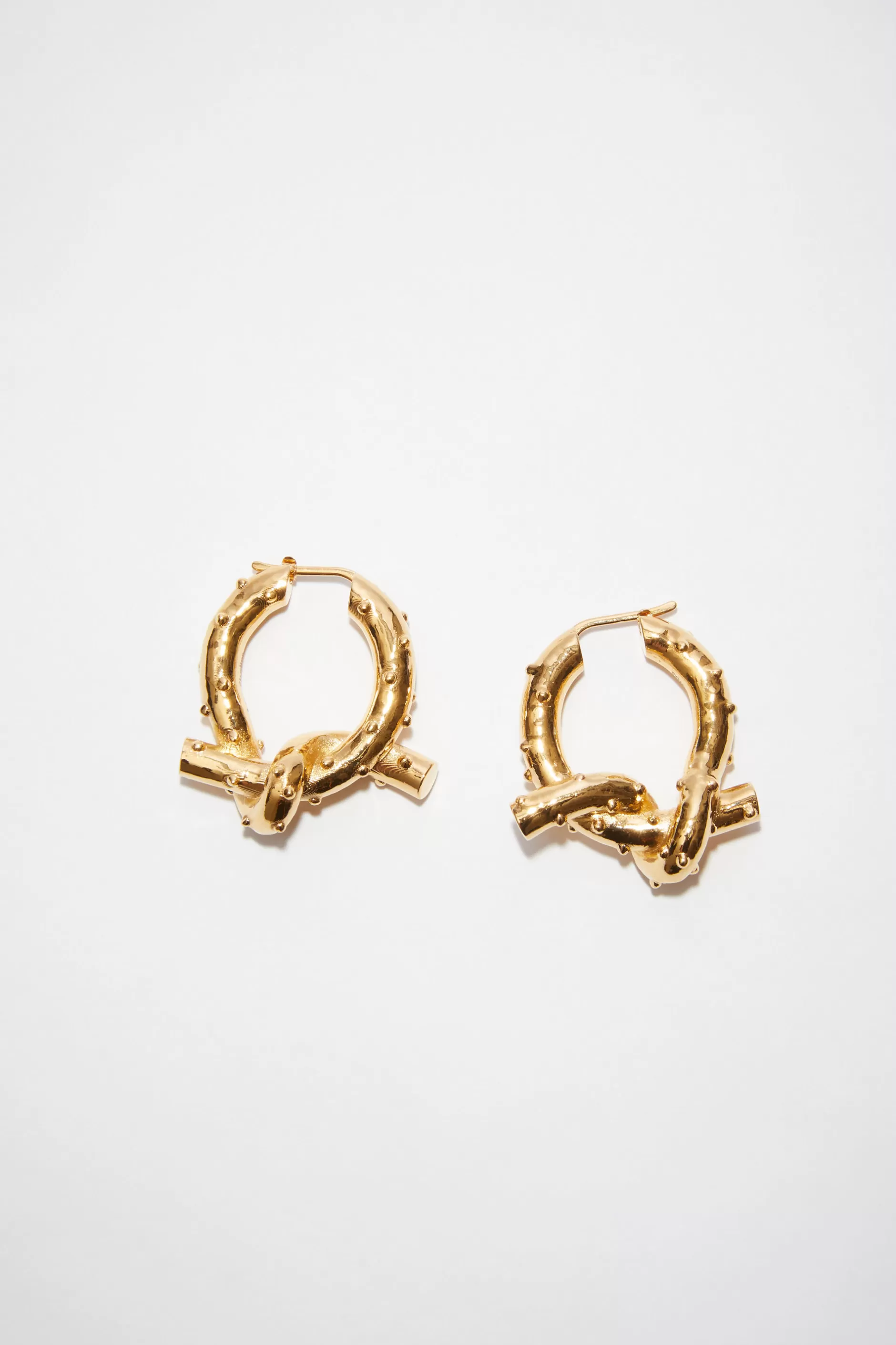 Acne Studios Knoten-Ohrringe Gold Cheap