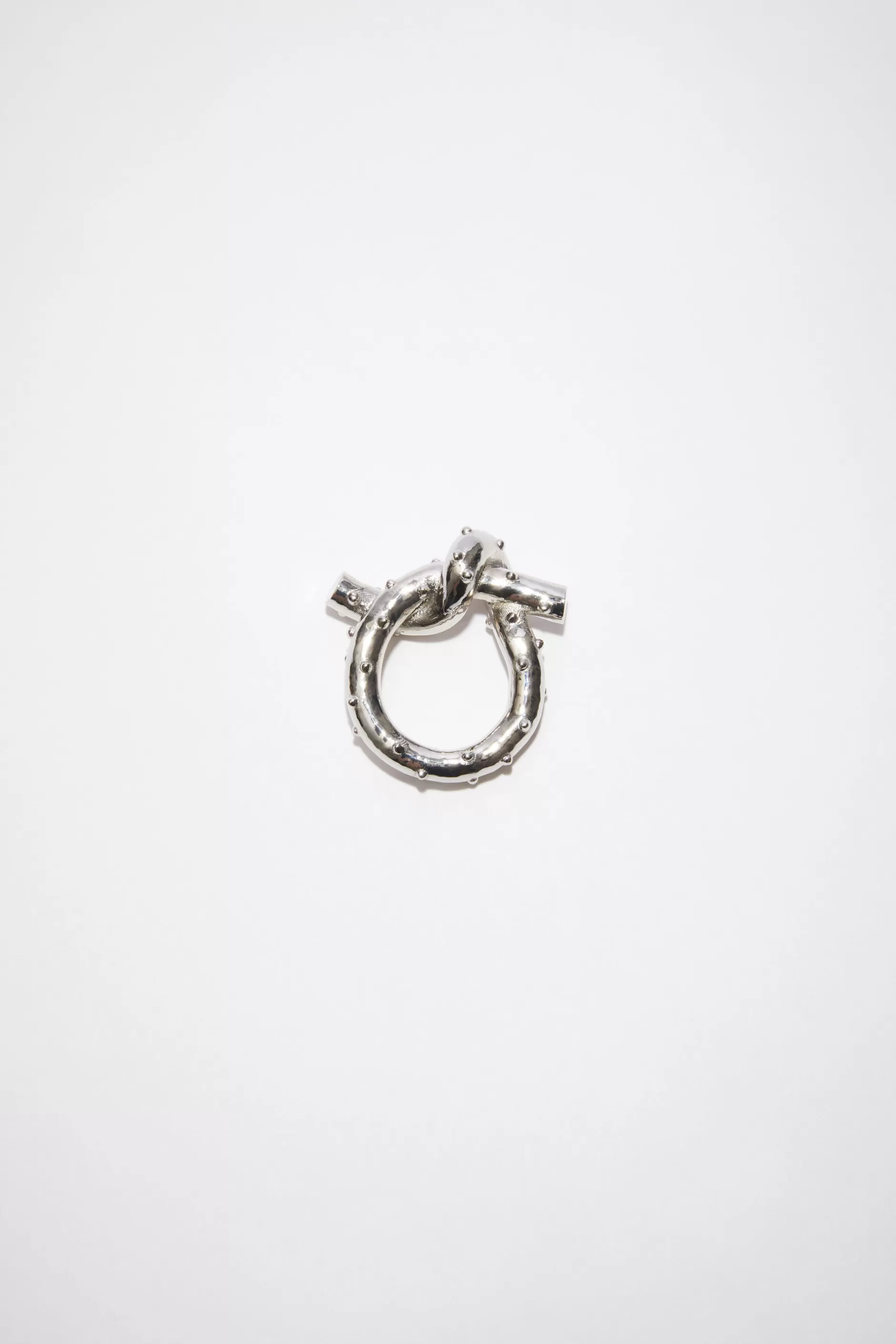 Acne Studios Knoten-Ring Silber Store