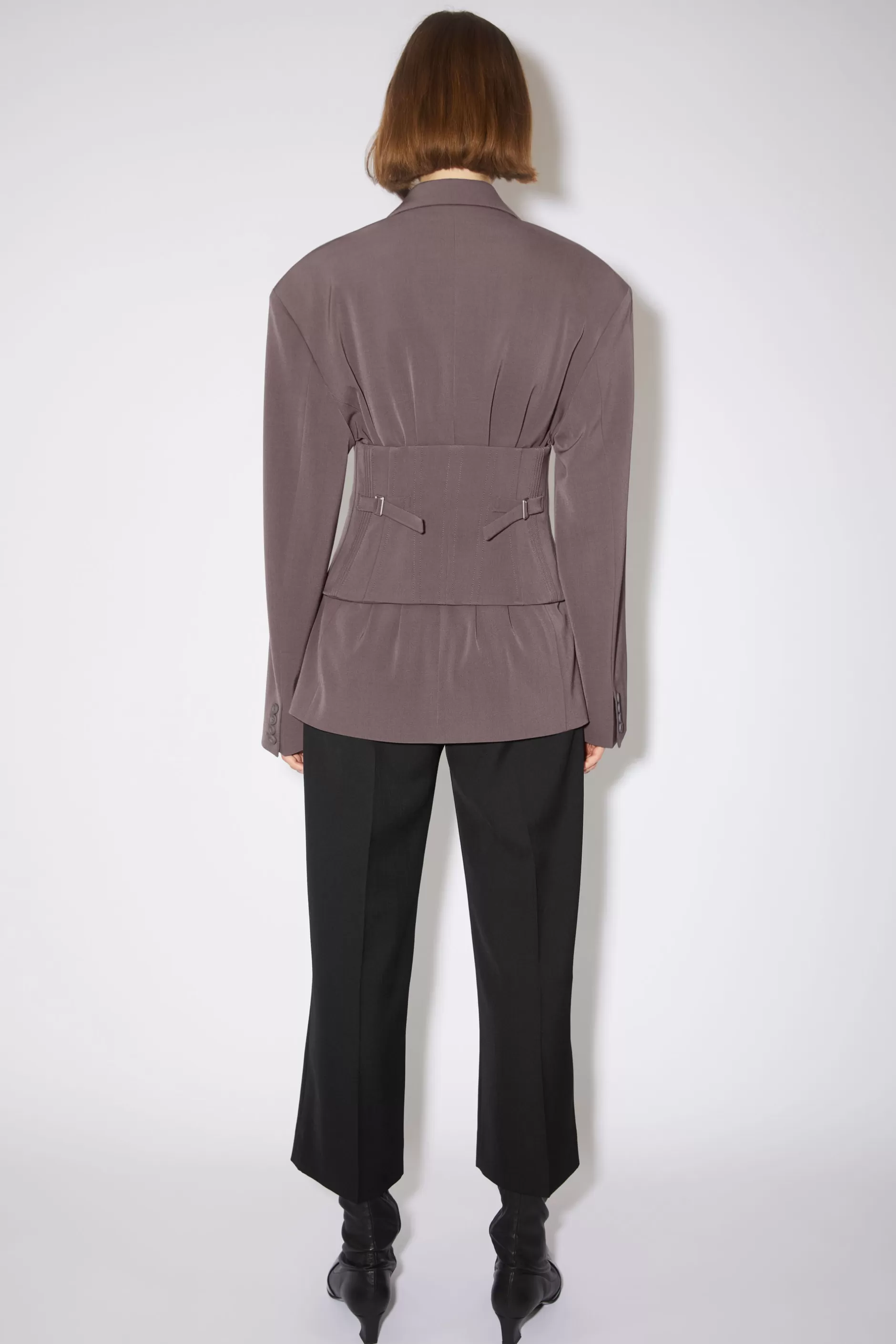 Acne Studios Korsett-Anzugjacke Taubenlila Clearance