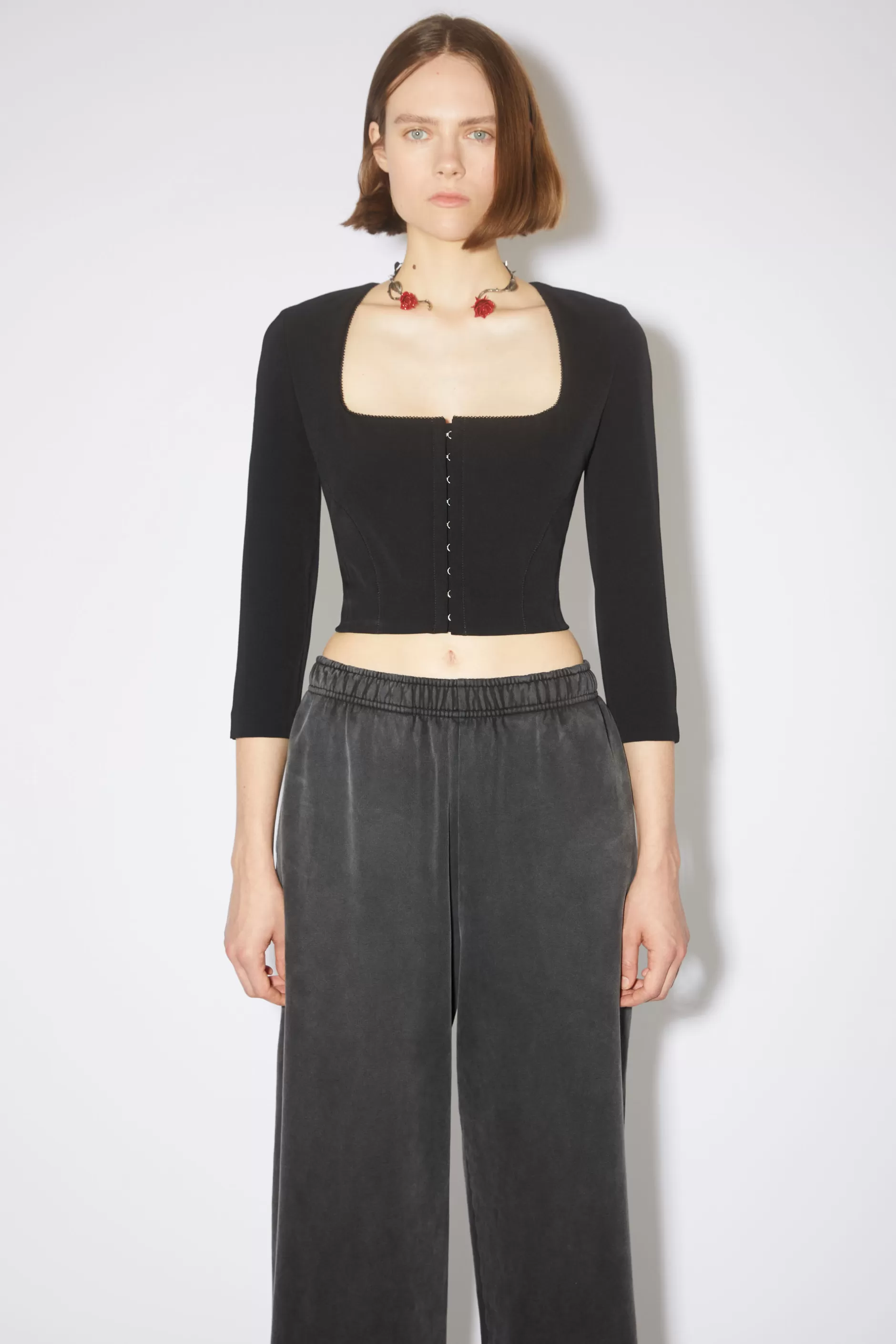 Acne Studios Langarmliges Top Schwarz Hot