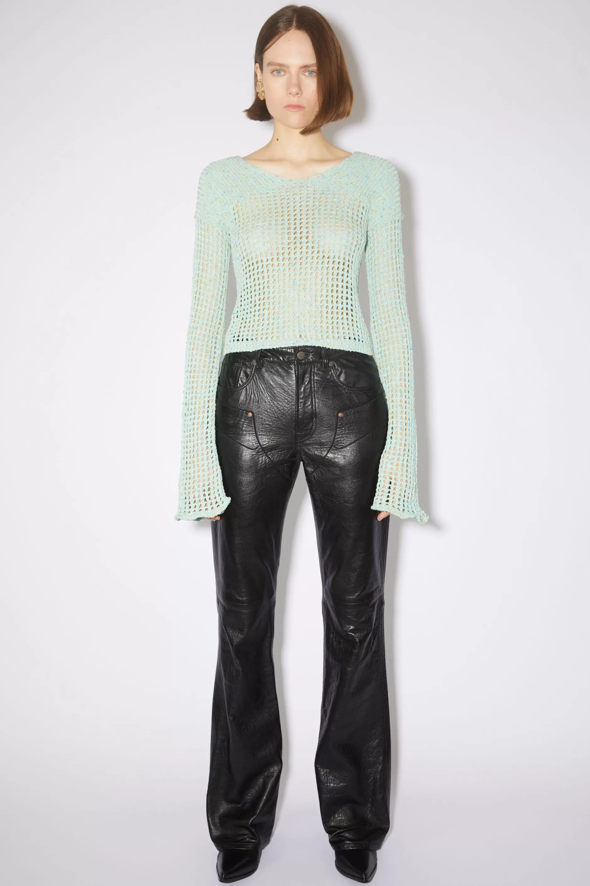 Acne Studios Lederhosen Schwarz Best Sale