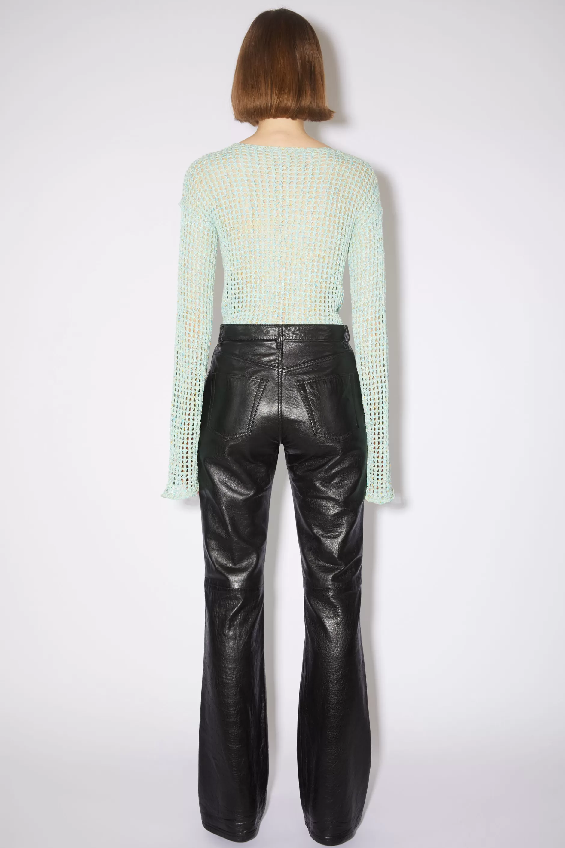 Acne Studios Lederhosen Schwarz Best Sale