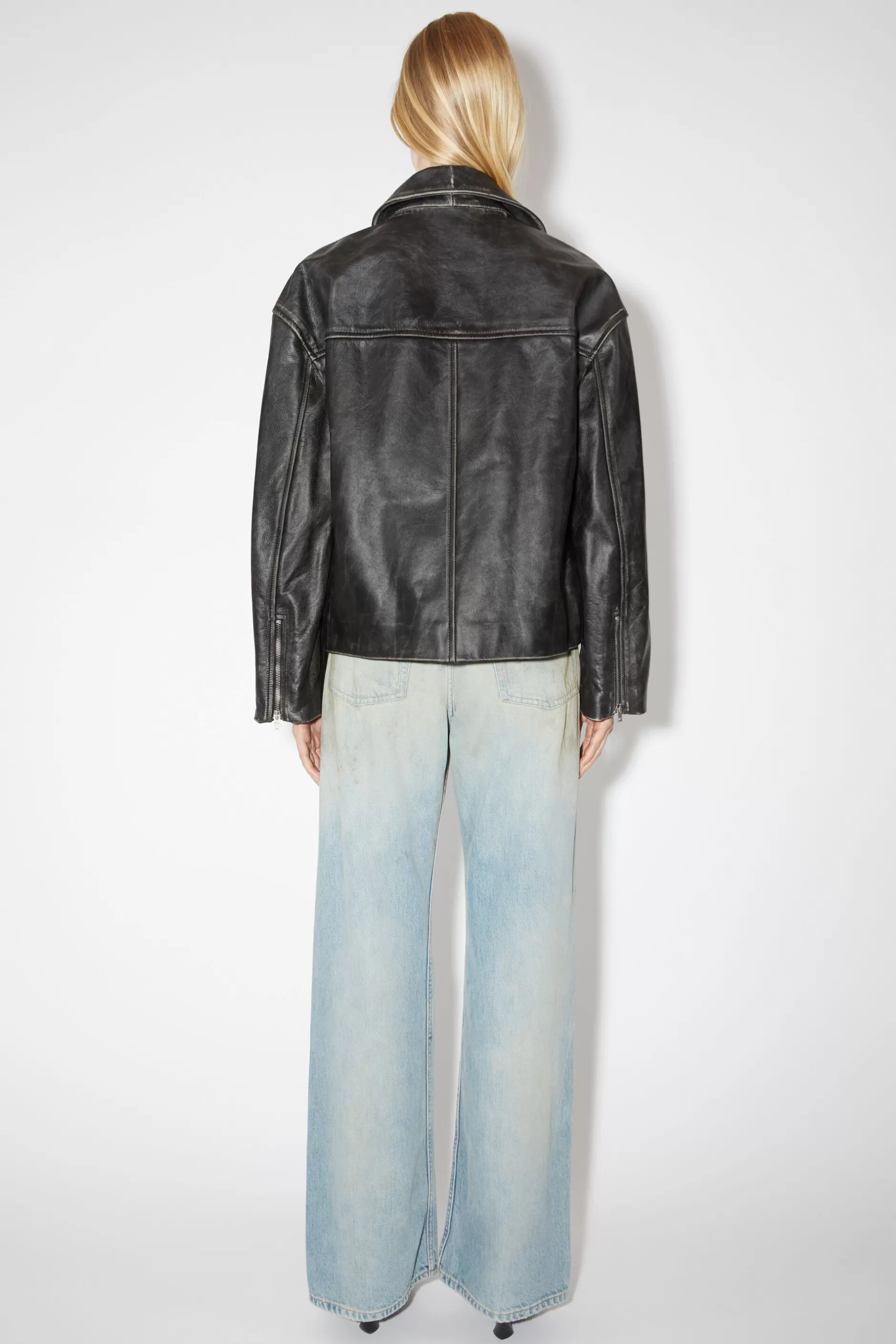 Acne Studios Lederjacke Schwarz Fashion