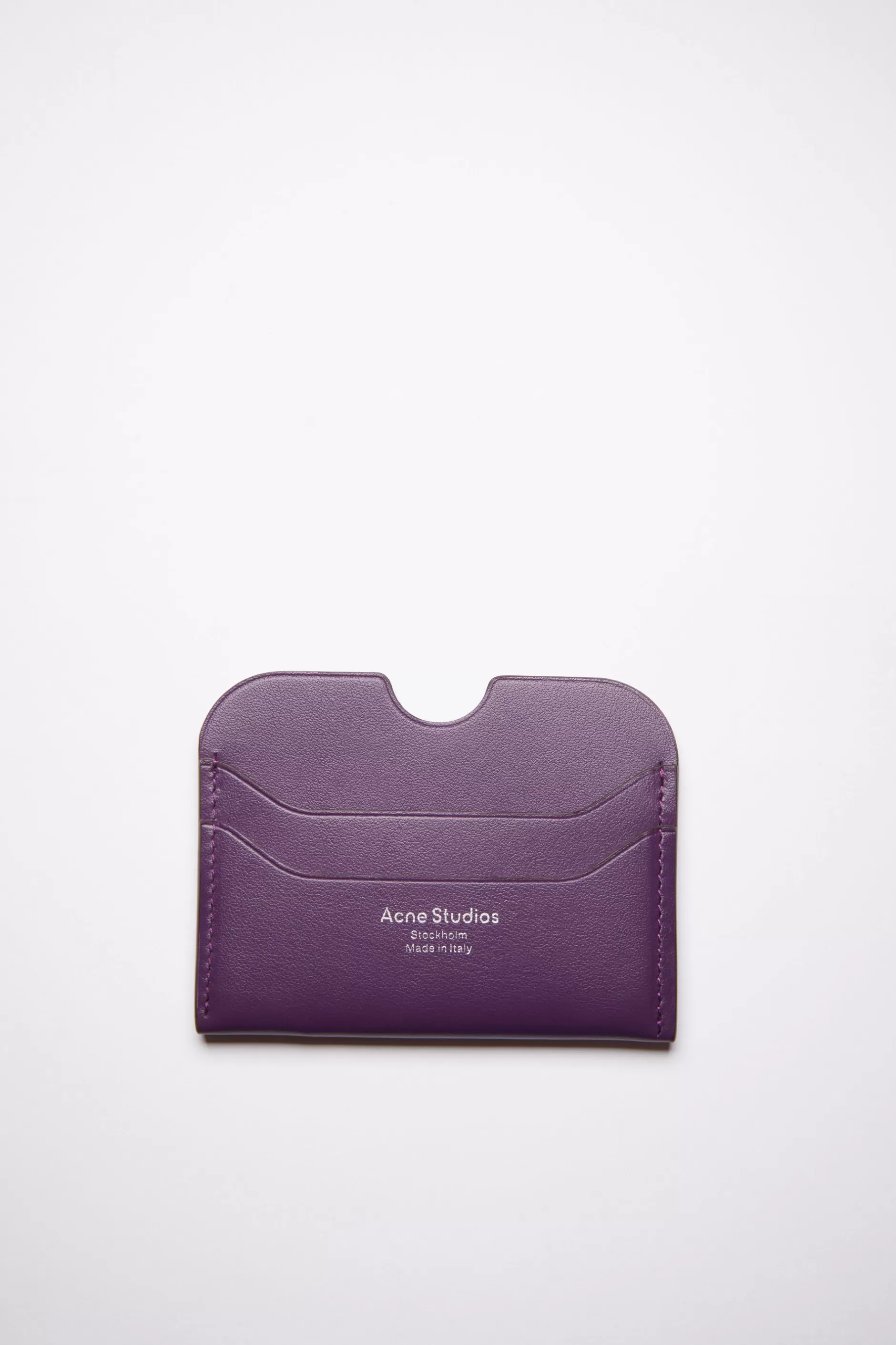 Acne Studios Ledernes Karten-Etui Violett-Lila Cheap