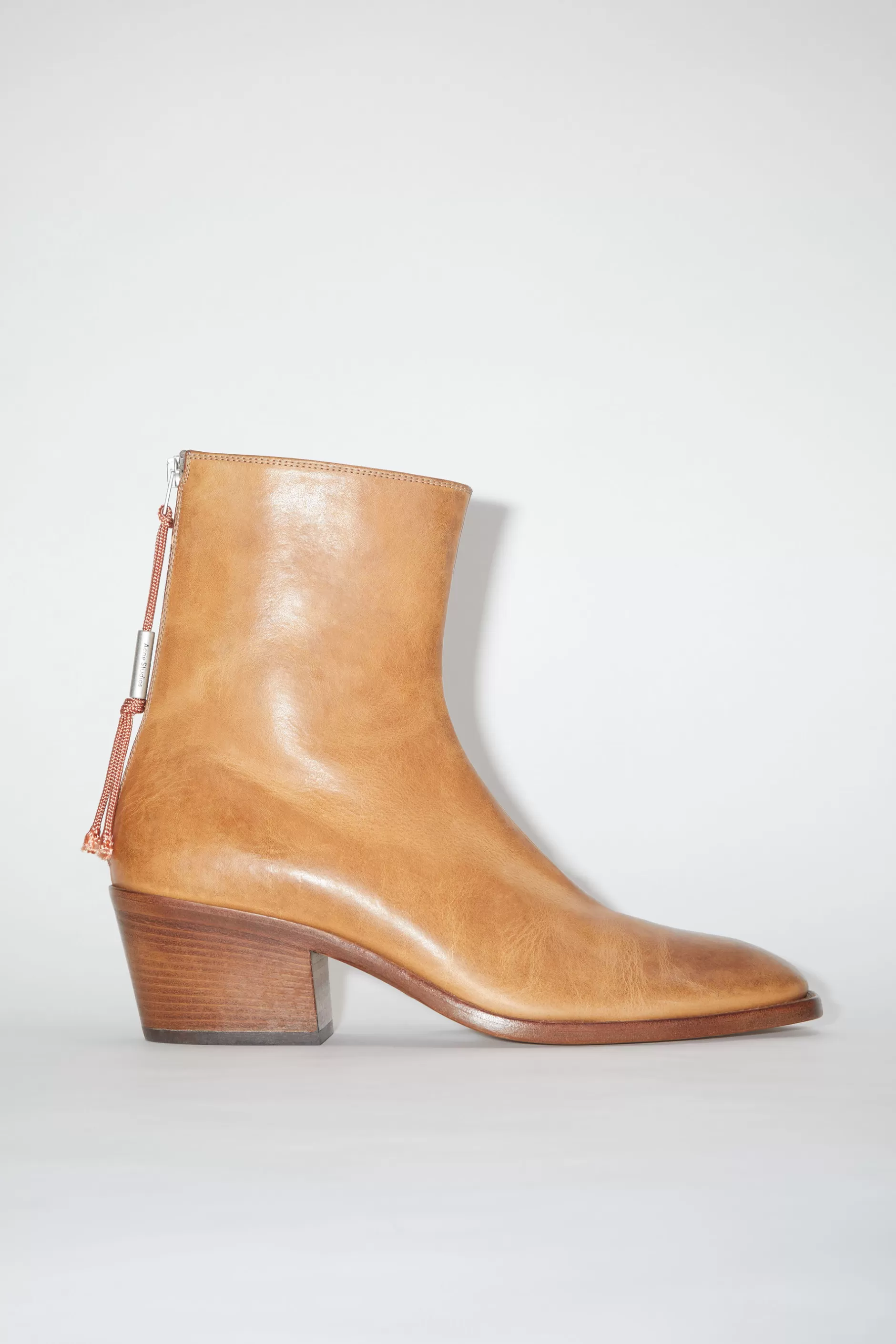 Acne Studios Lederstiefel Beige Cheap