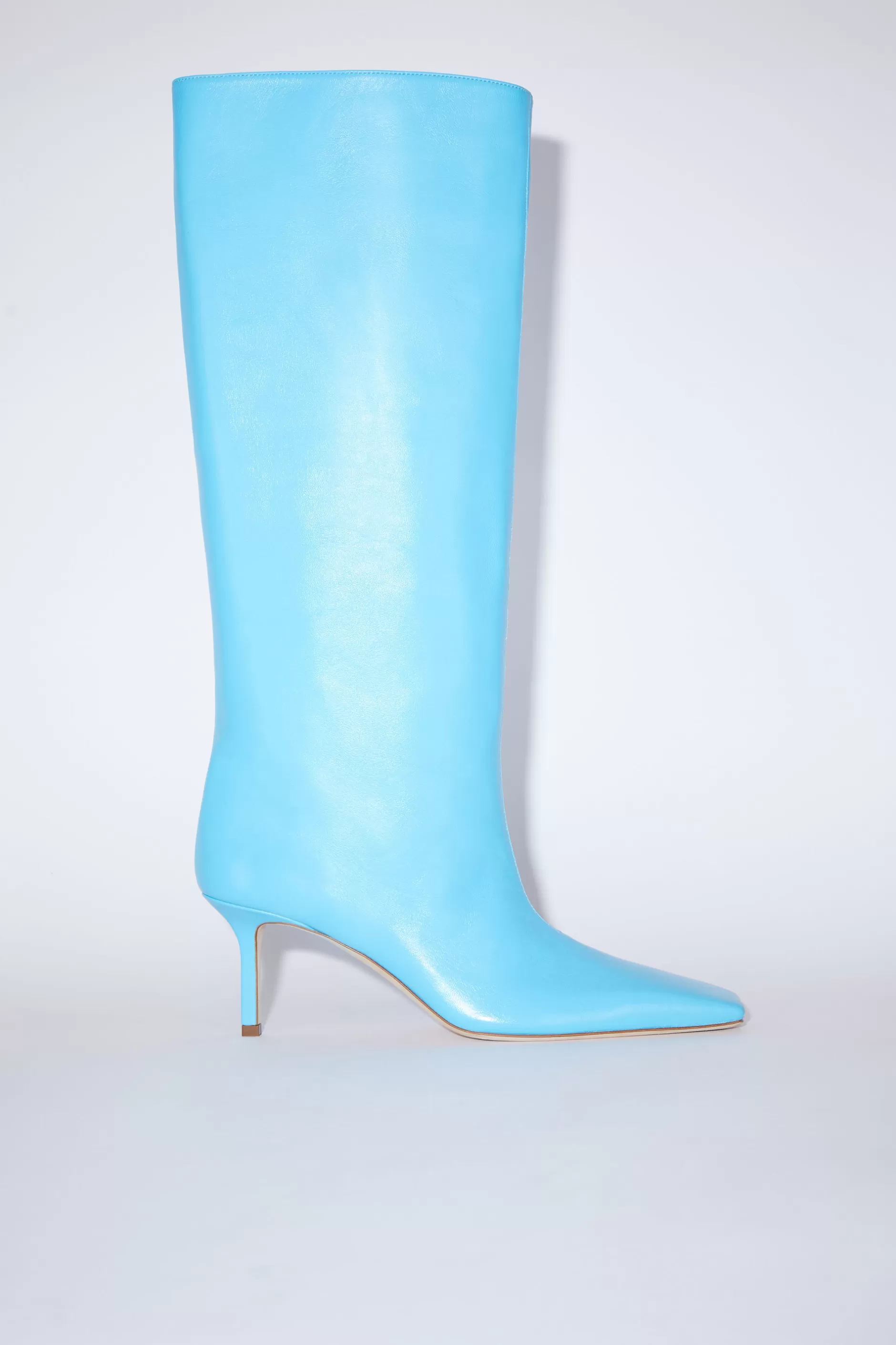 Acne Studios Lederstiefel Mit Absatz Turkis Discount