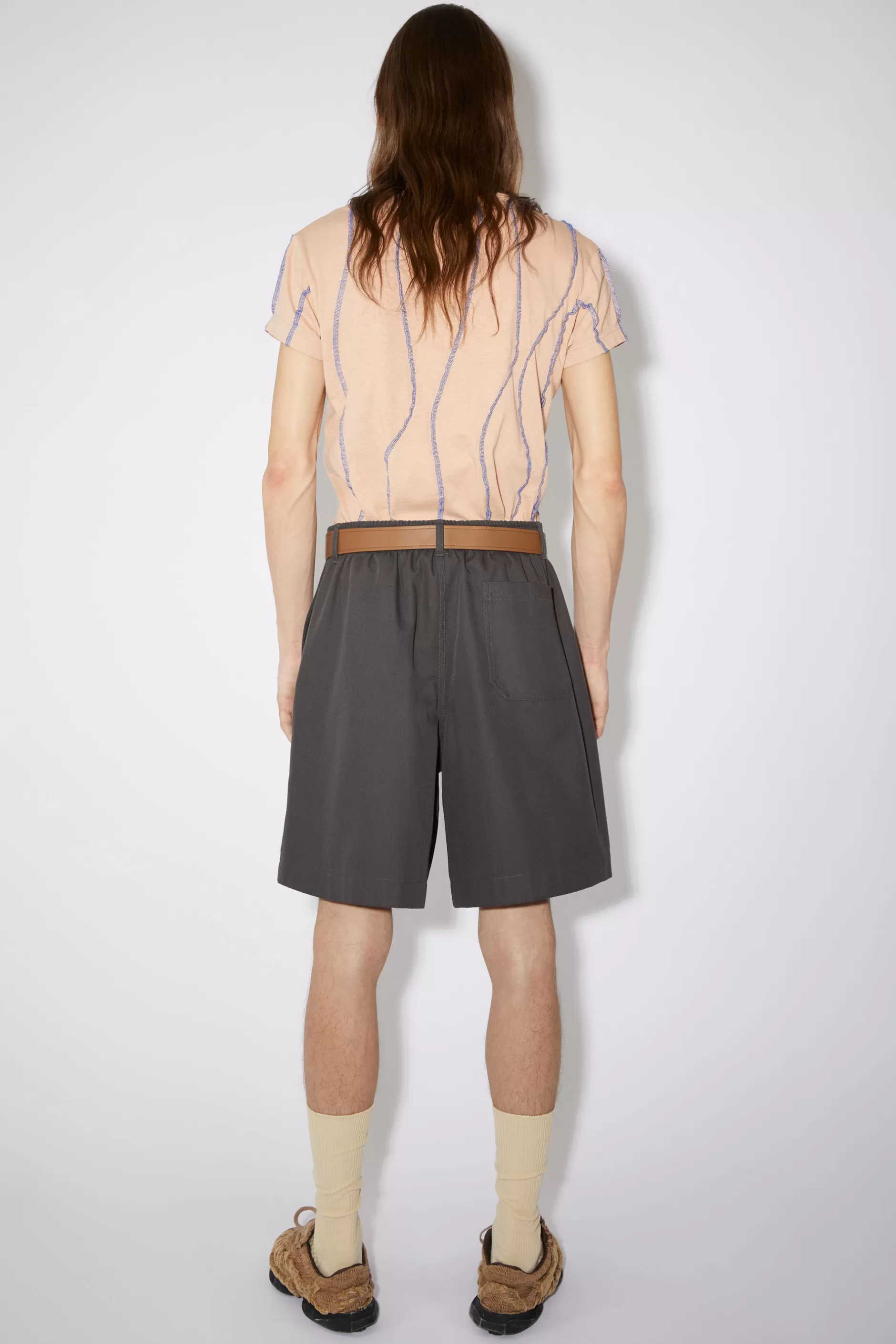 Acne Studios Legere Shorts Anthrazitgrau Sale