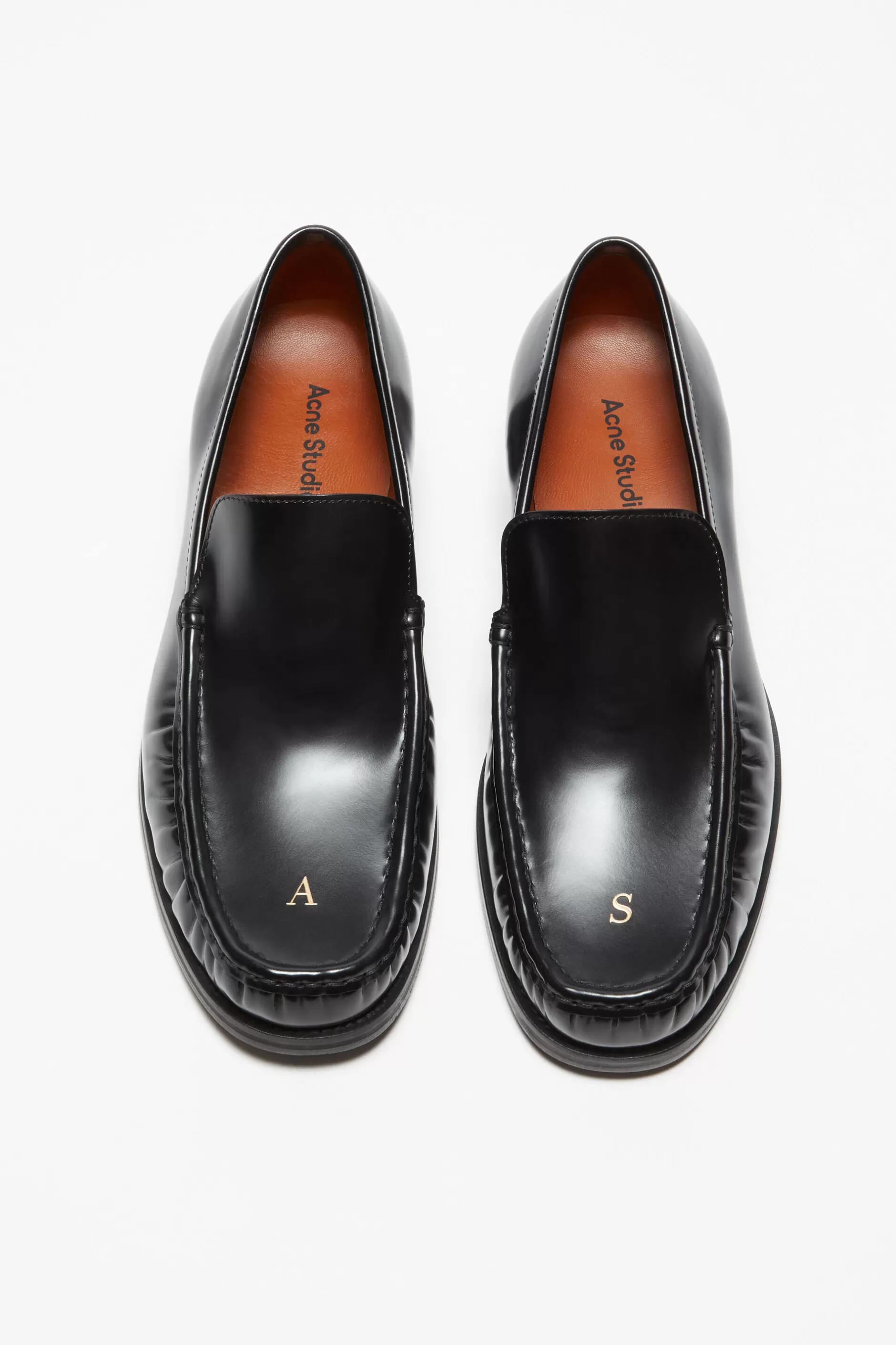 Acne Studios Loafer Aus Leder Schwarz Fashion