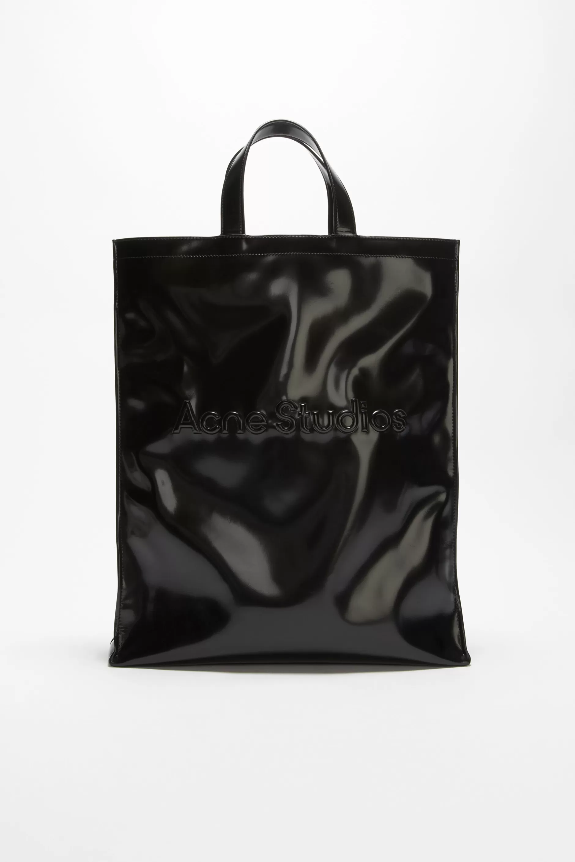 Acne Studios Logo-Tote Schwarz Store