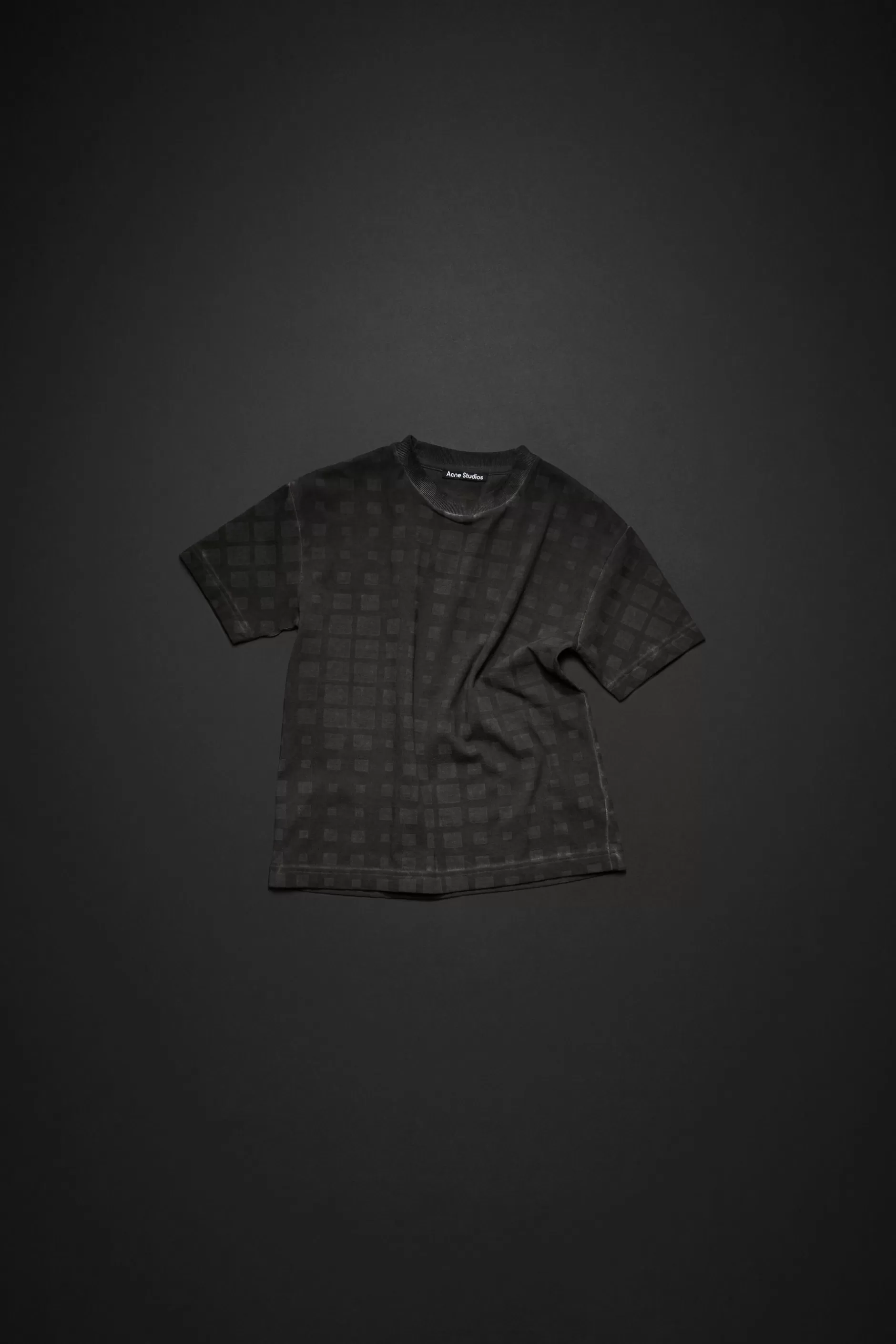 Acne Studios Logo-T-Shirt Schwarz Flash Sale