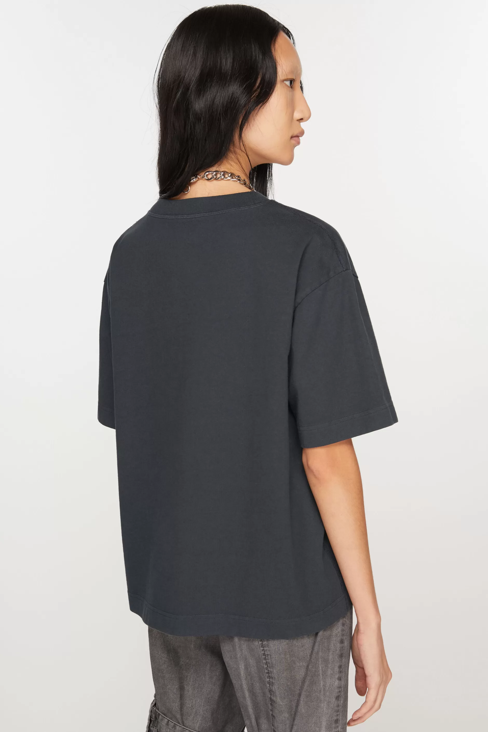 Acne Studios Logo-T-Shirt Schwarz Shop