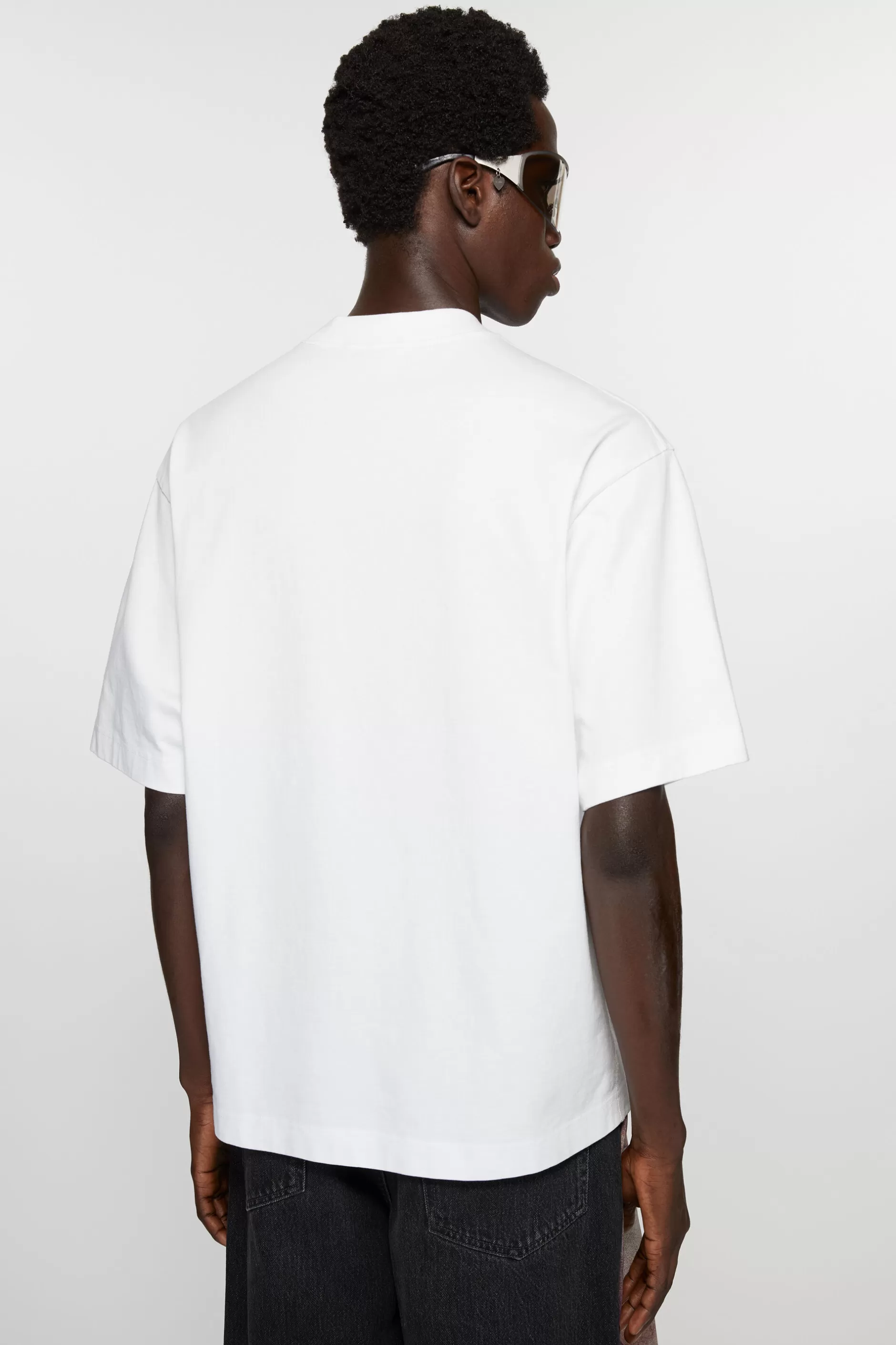 Acne Studios Logo-T-Shirt Optisches Weis Shop