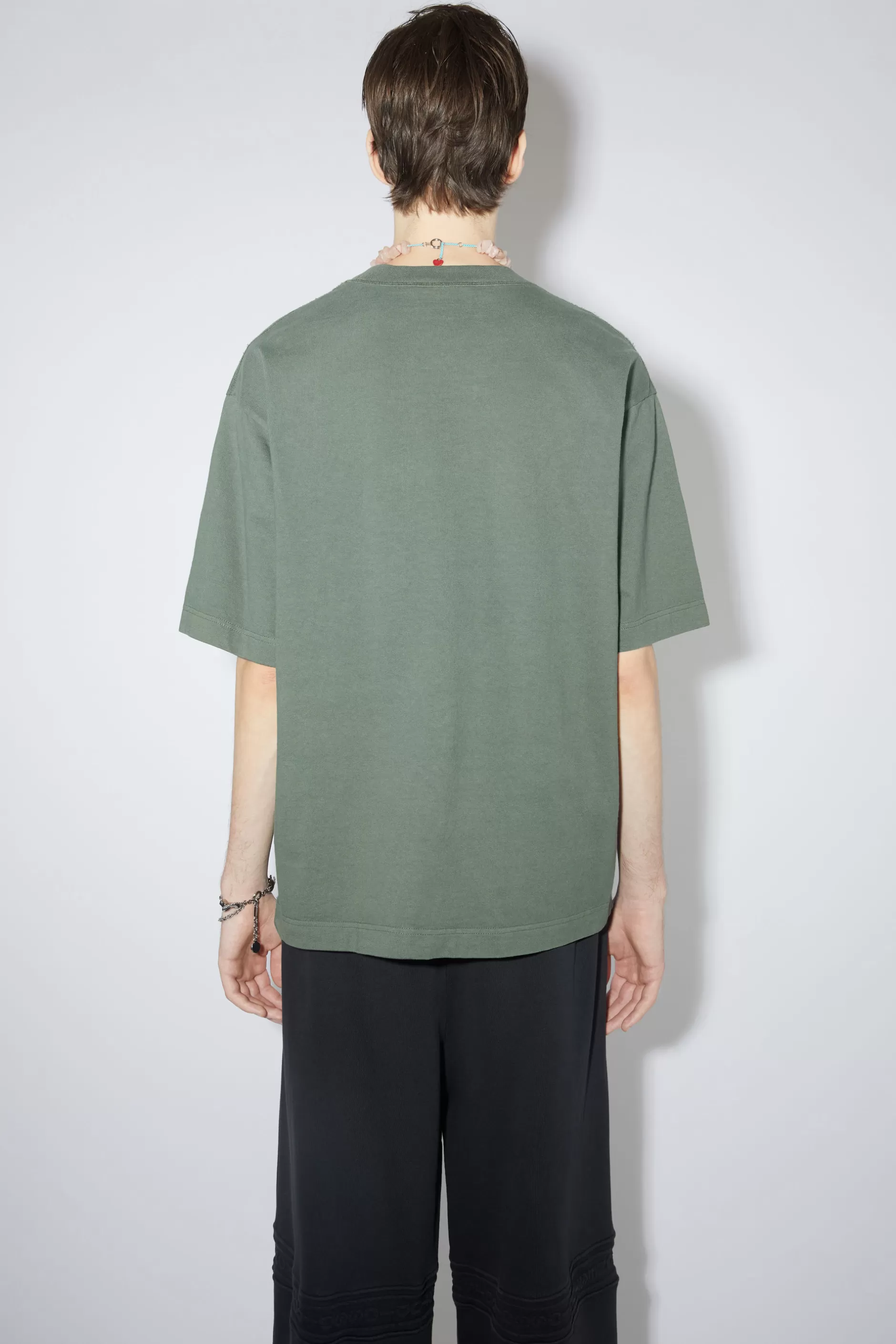 Acne Studios Logo-T-Shirt Zederngrun Best Sale