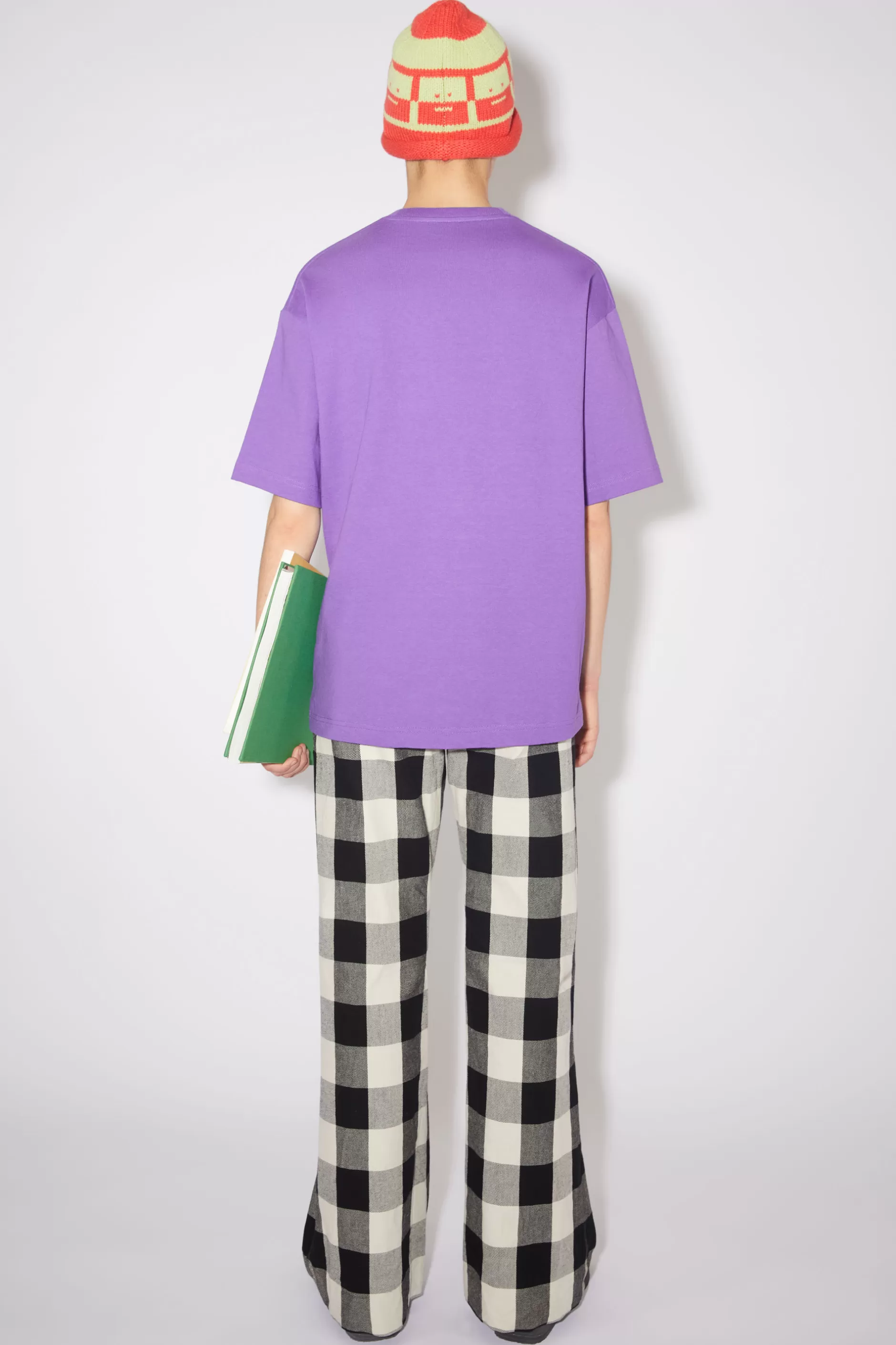 Acne Studios Logo-T-Shirt Schwertlilien-Violett Store