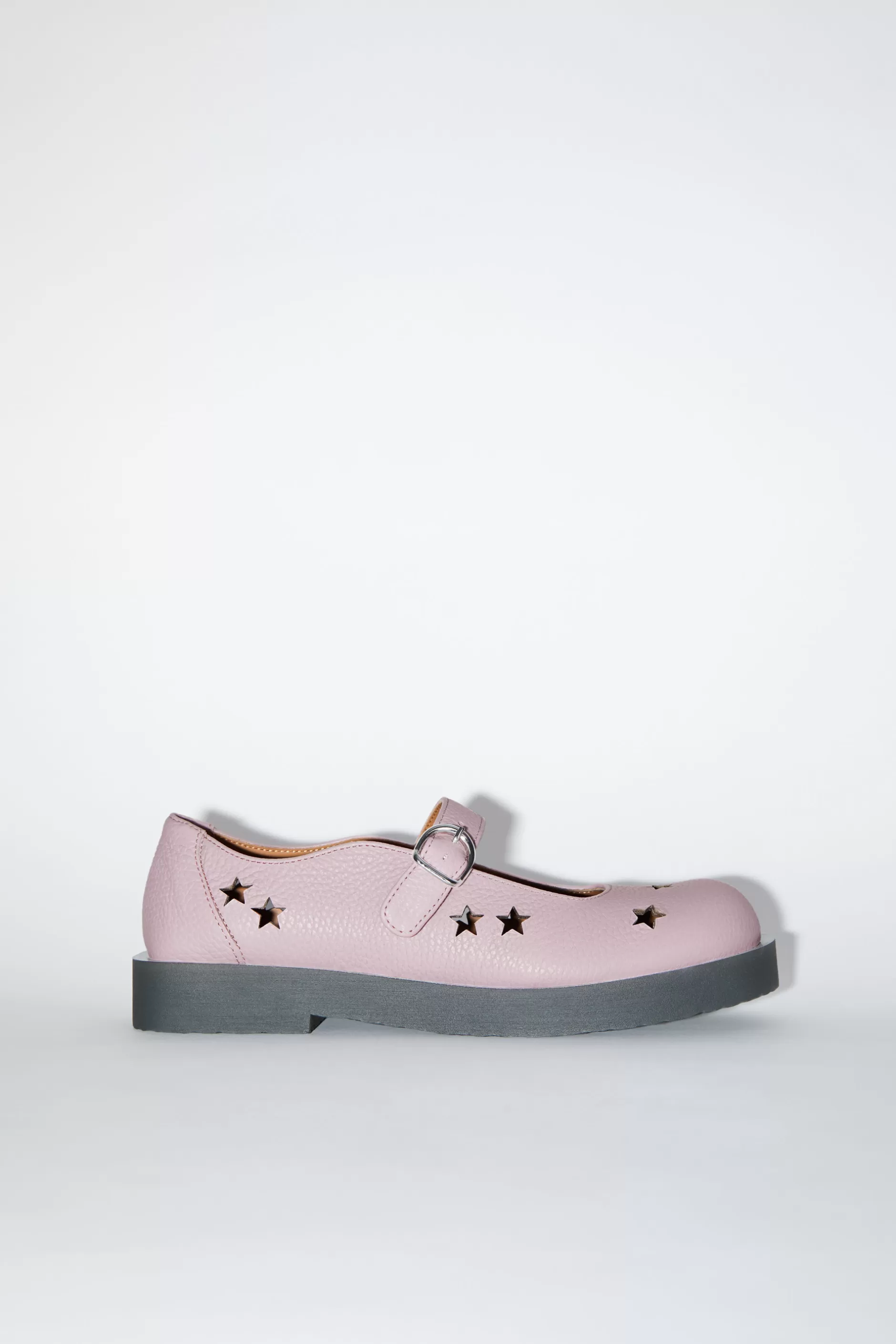 Acne Studios Mary-Jane-Pumps Aus Leder Zartlila/Schwarz New