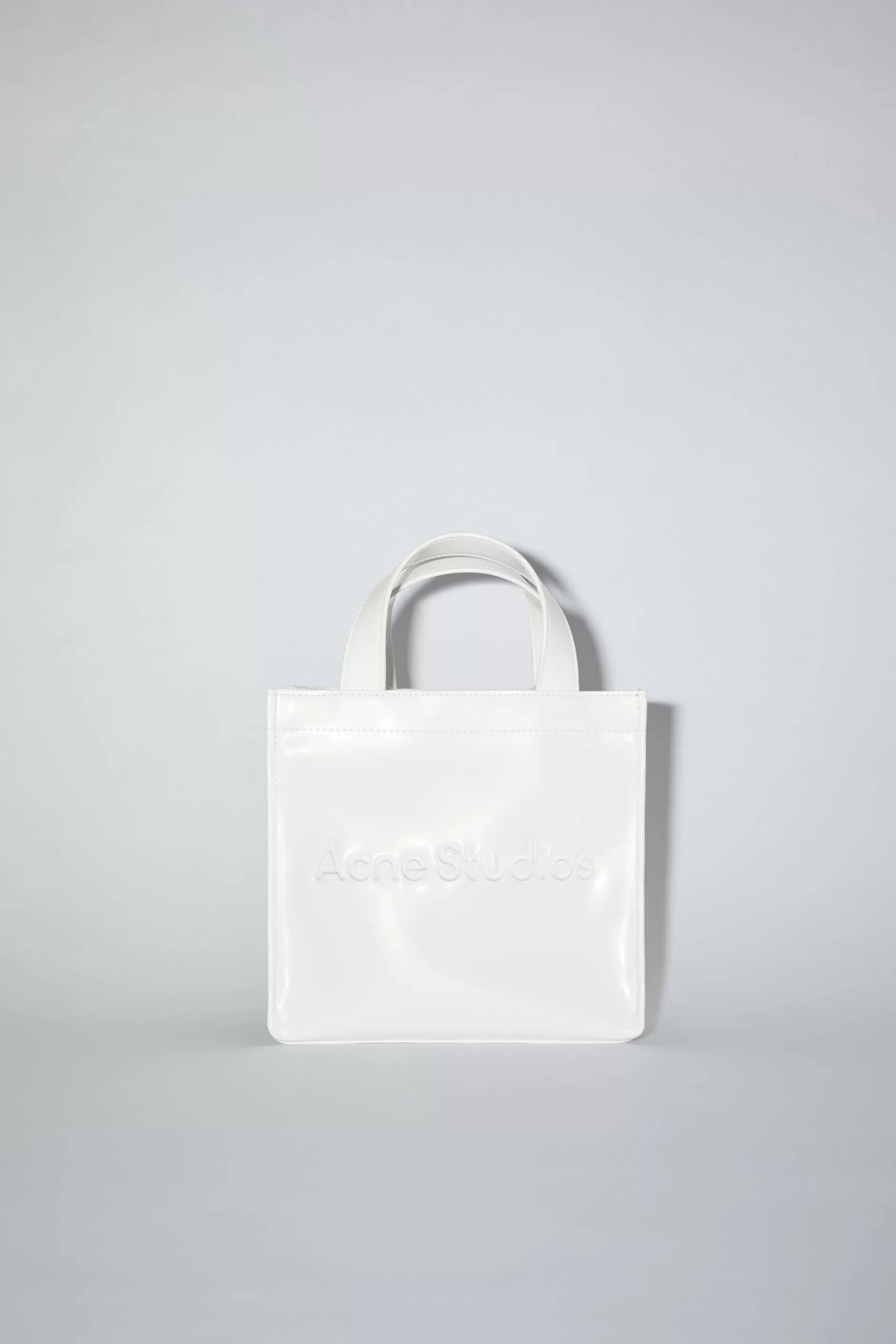 Acne Studios Mini-Tote Mit Logo Weis New