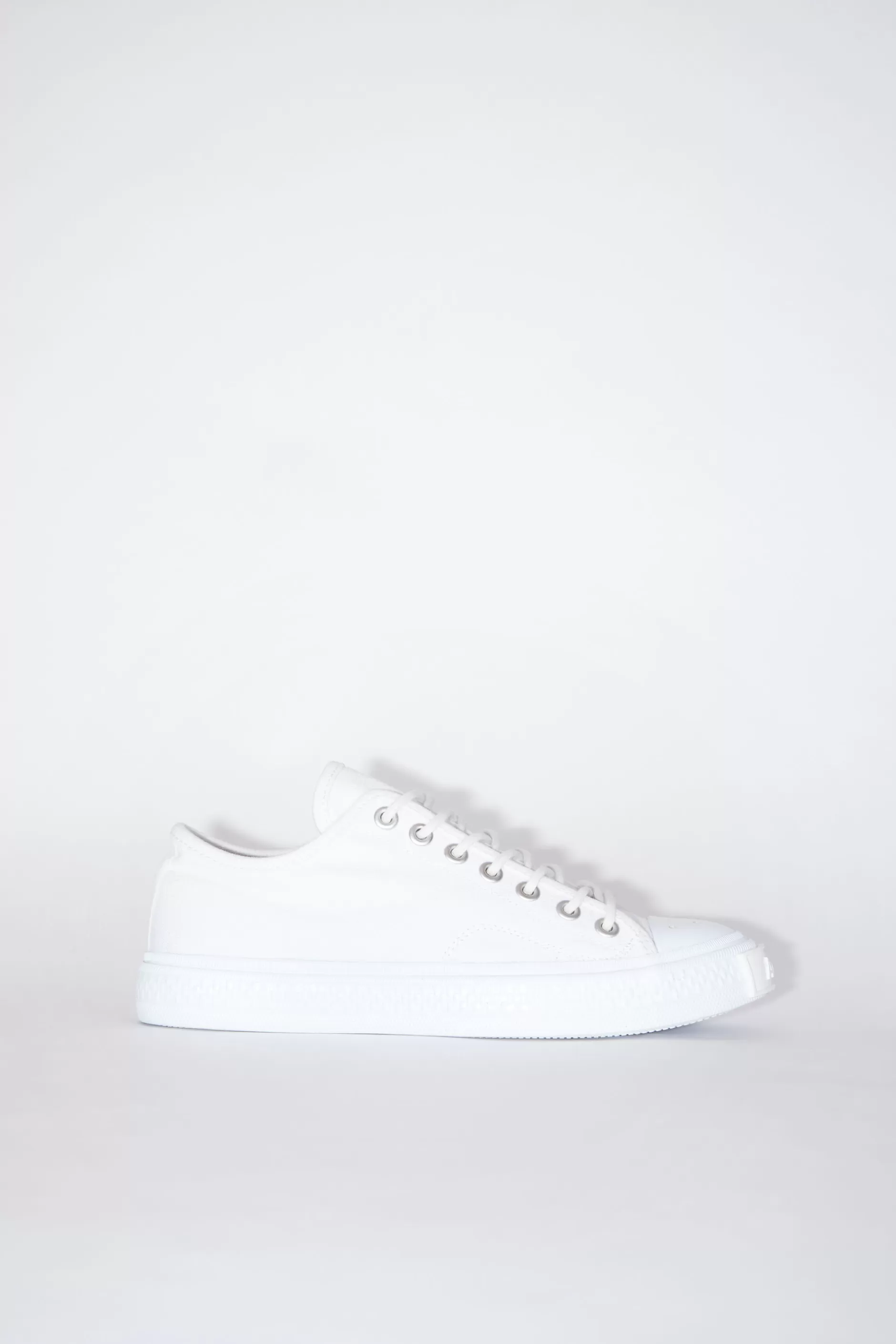 Acne Studios Niedrige Sneakers Optisches Weis Outlet