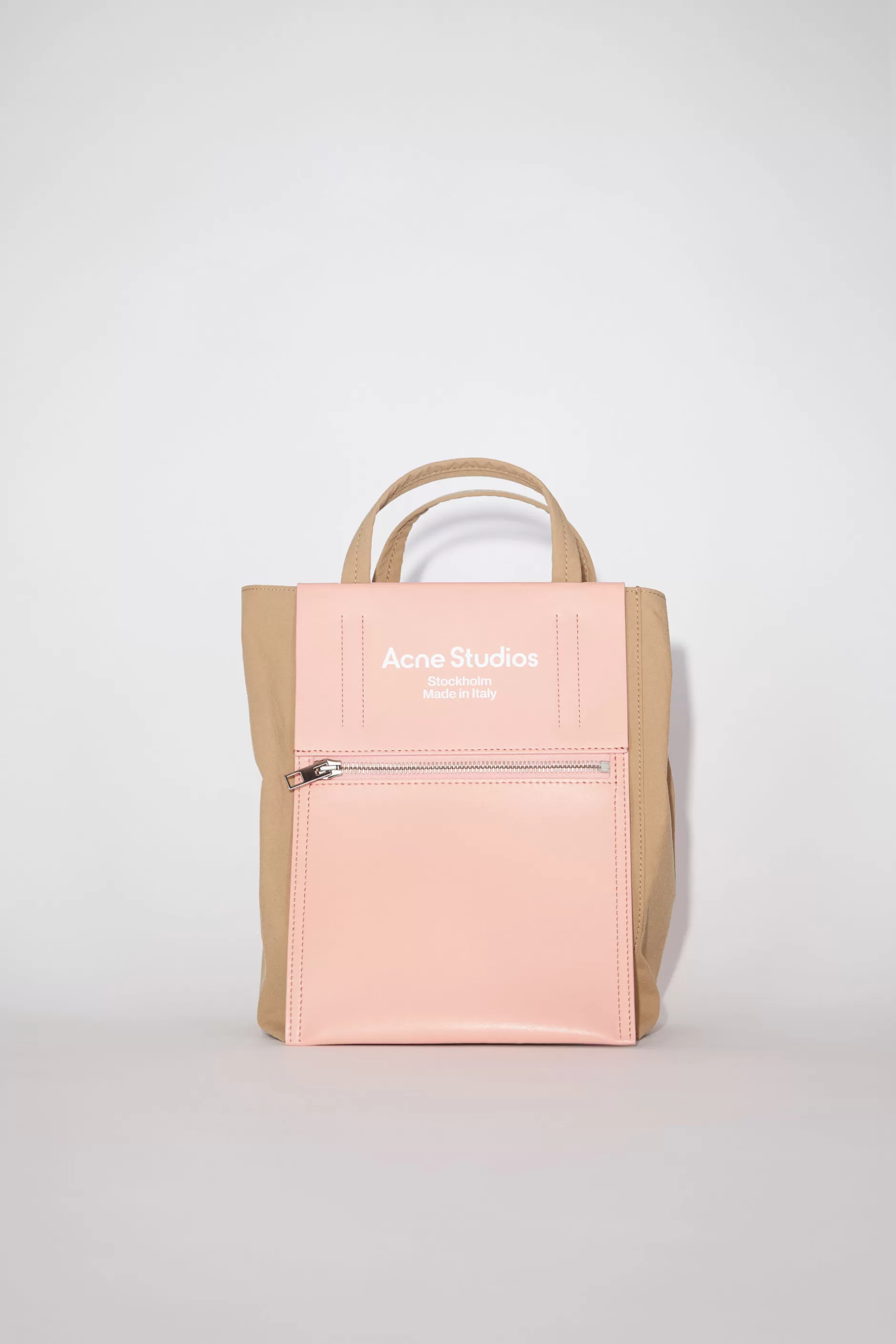 Acne Studios Papierahnliche Tote Aus Nylon Braun/Rosa New