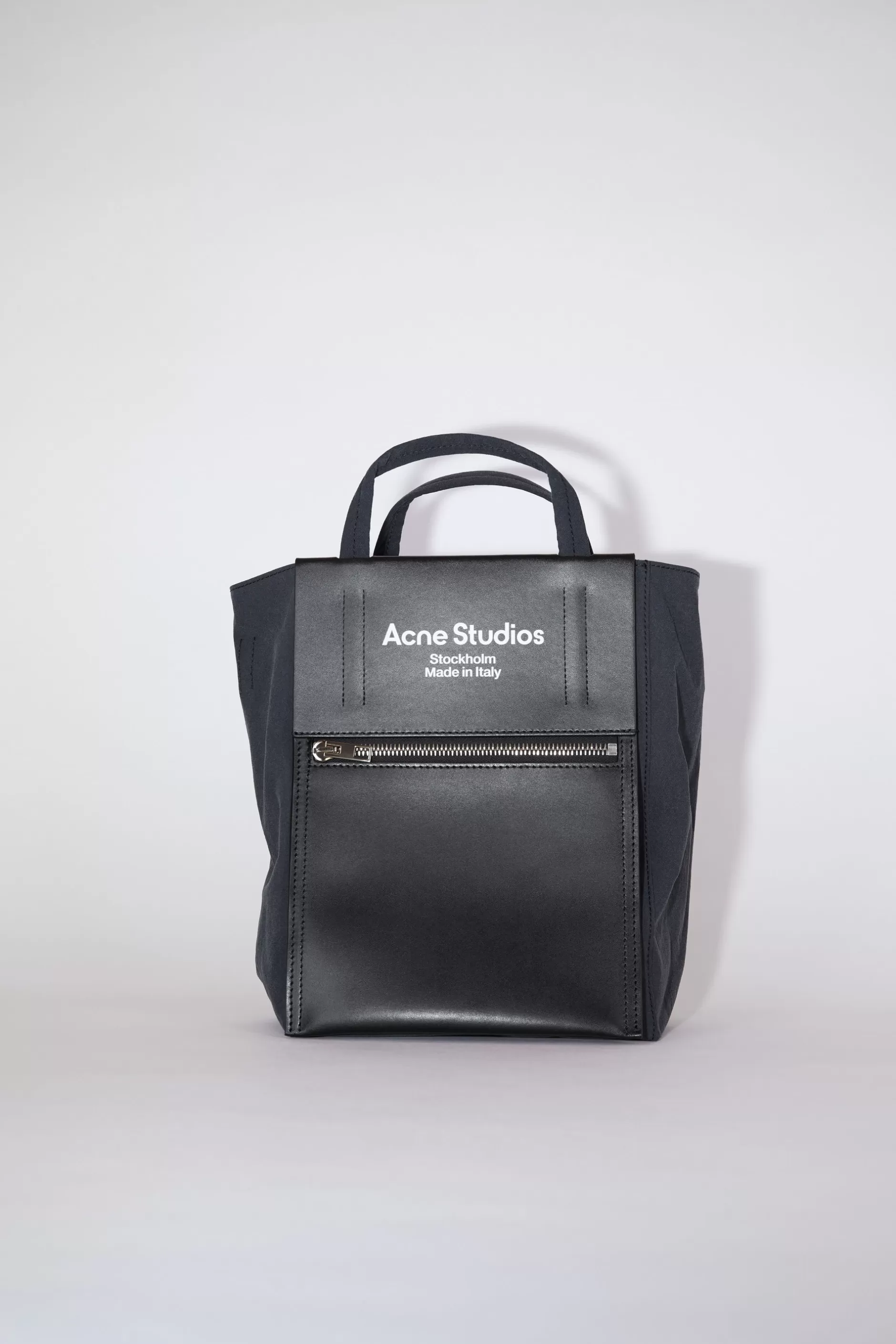 Acne Studios Papierahnliche Tote Aus Nylon Schwarz/Schwarz Shop