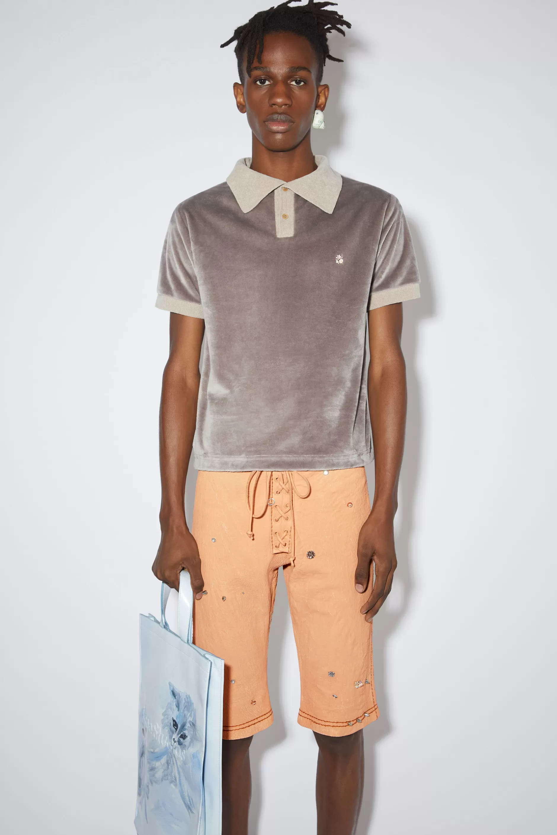 Acne Studios Polohemd Hellbraun Clearance