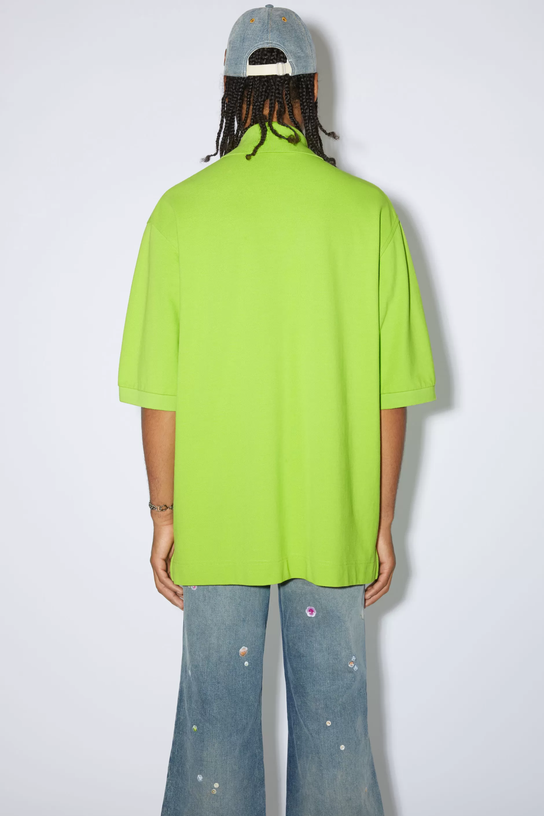 Acne Studios Polo-T-Shirt Mit Logo Limone Best Sale