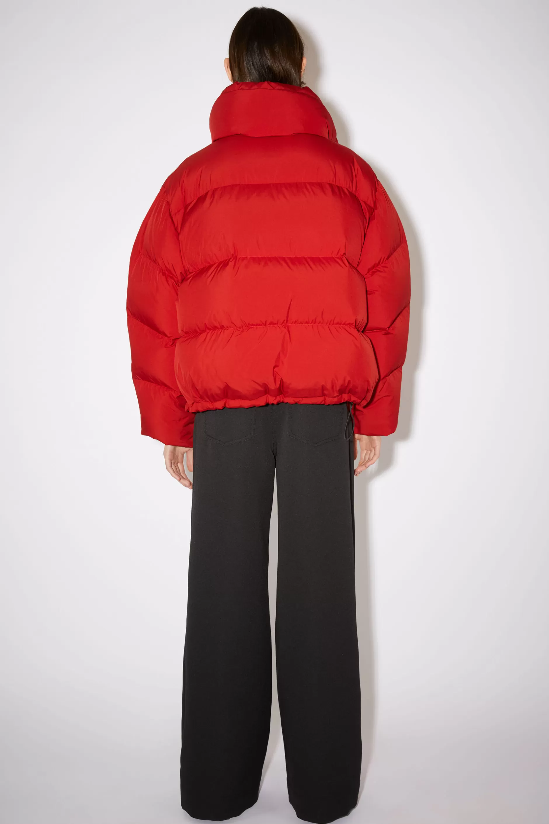 Acne Studios Pufferjacke Mit Daunen Kirschrot Hot