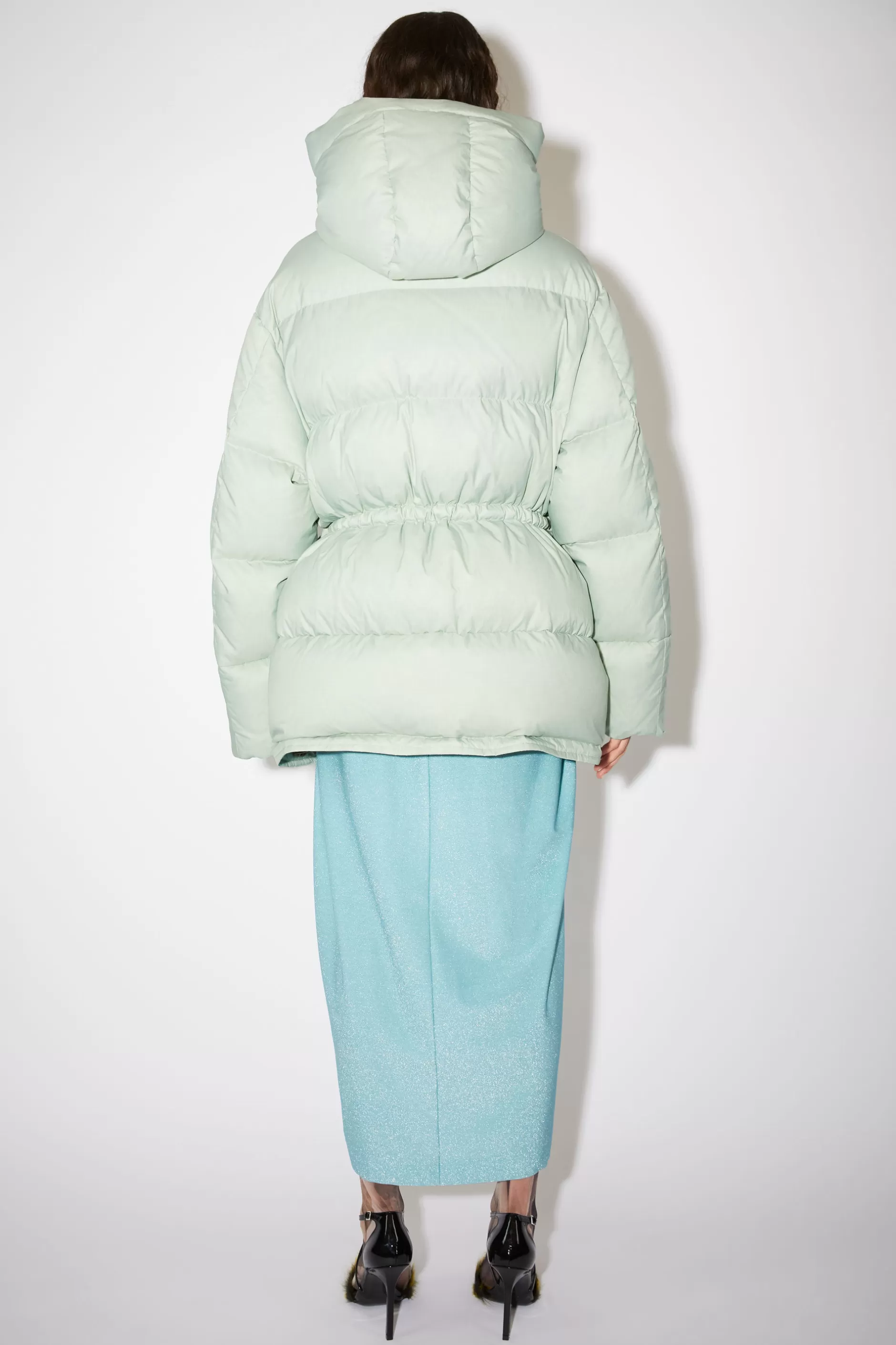 Acne Studios Pufferjacke Mit Kapuze Mintgrun Store