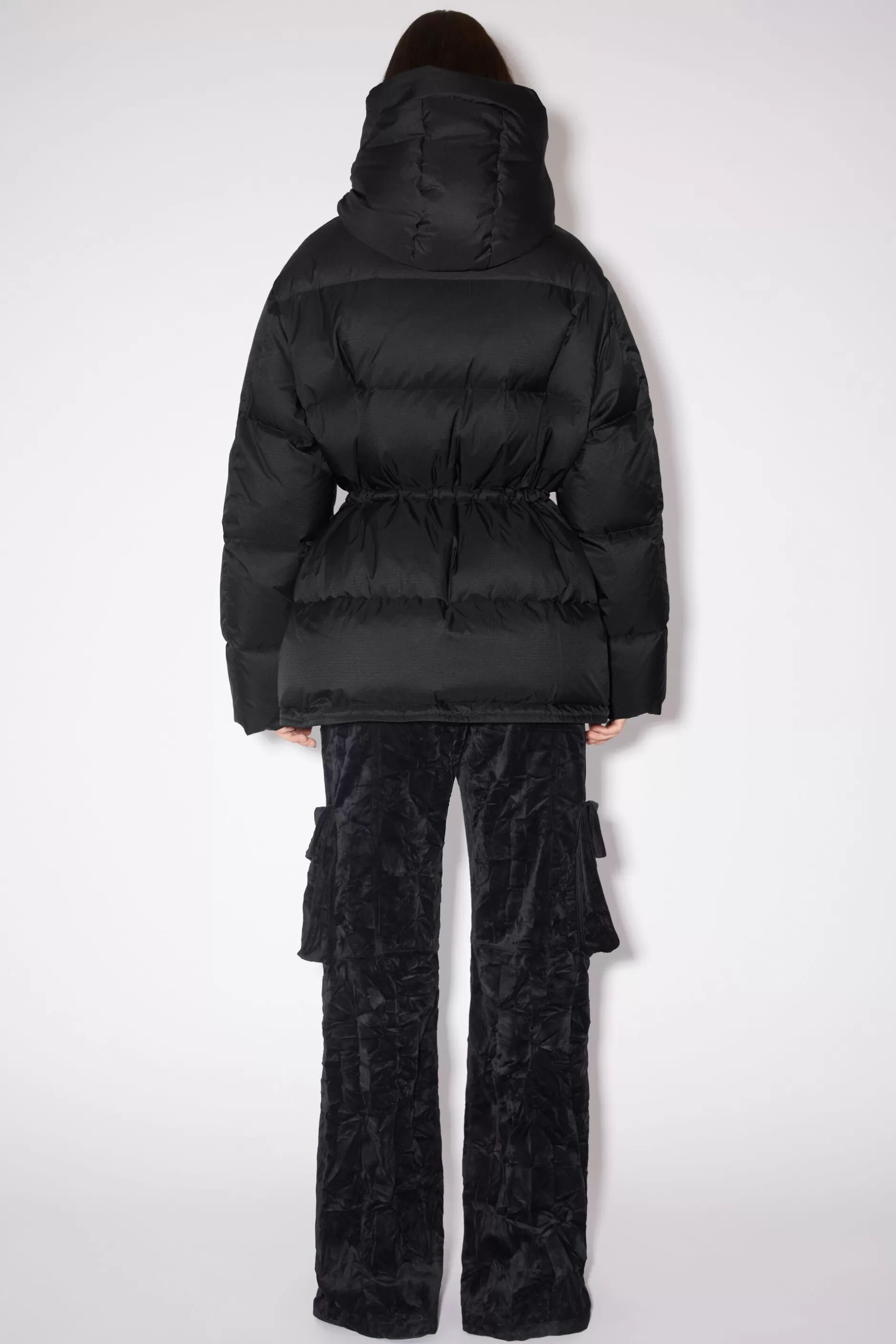 Acne Studios Pufferjacke Mit Kapuze Schwarz Shop