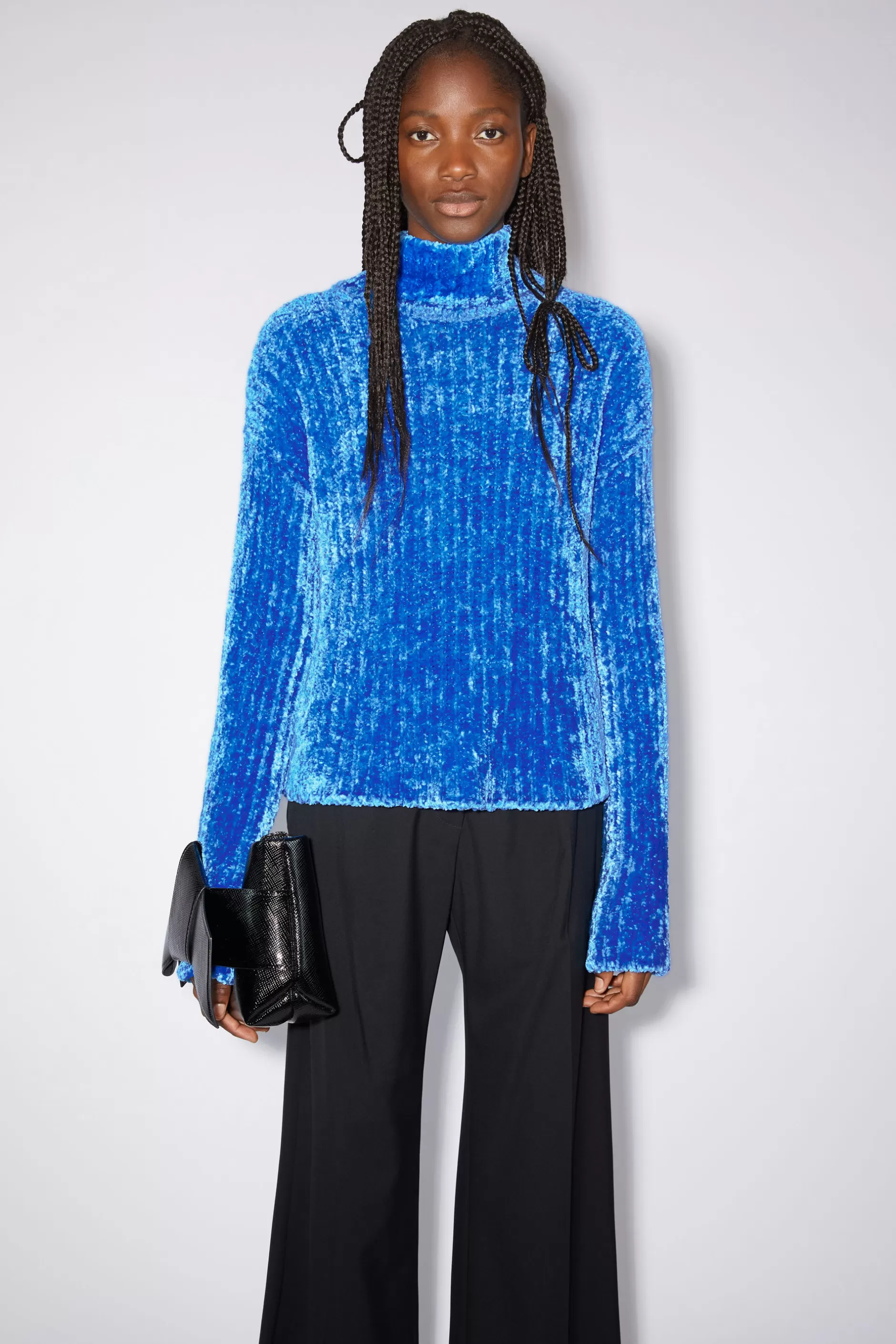 Acne Studios Pullover Aus Chenille Hellblau Cheap