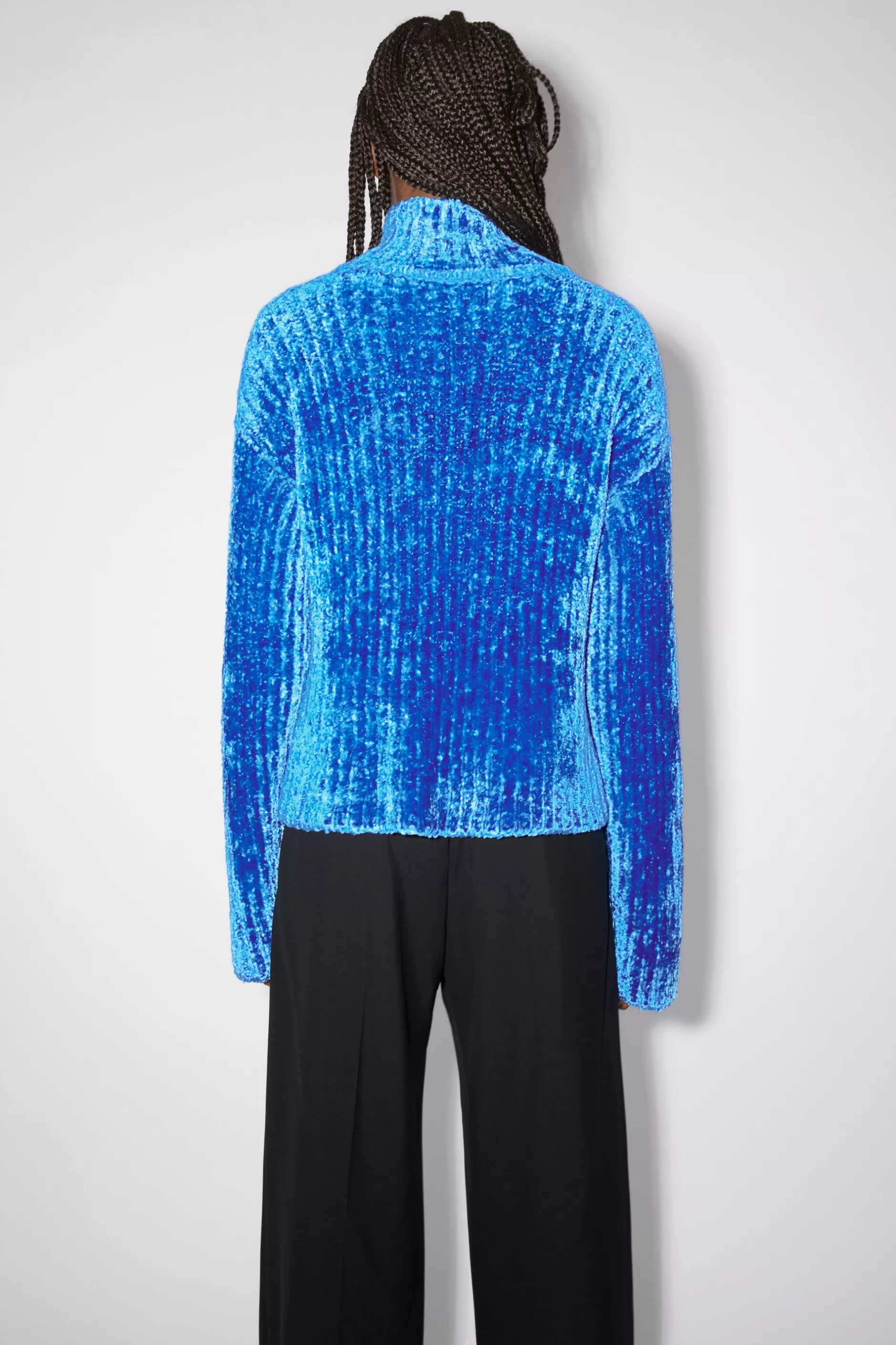 Acne Studios Pullover Aus Chenille Hellblau Cheap