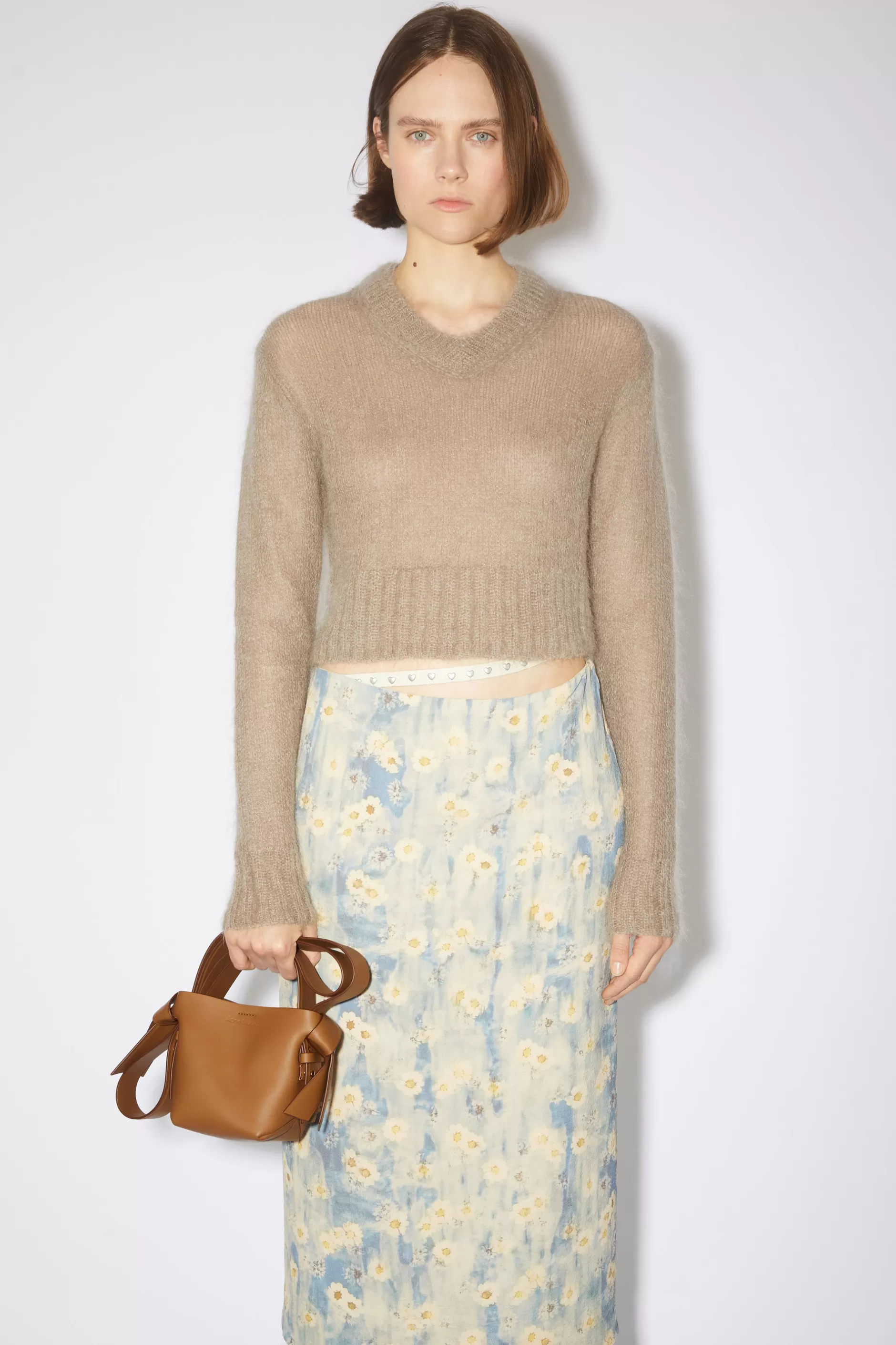 Acne Studios Pullover Aus Mohair Helles Taupe Flash Sale