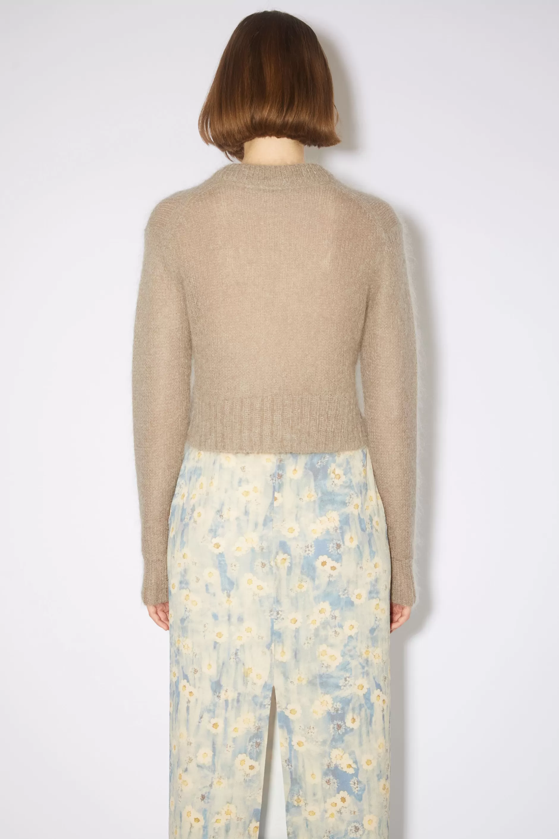 Acne Studios Pullover Aus Mohair Helles Taupe Flash Sale