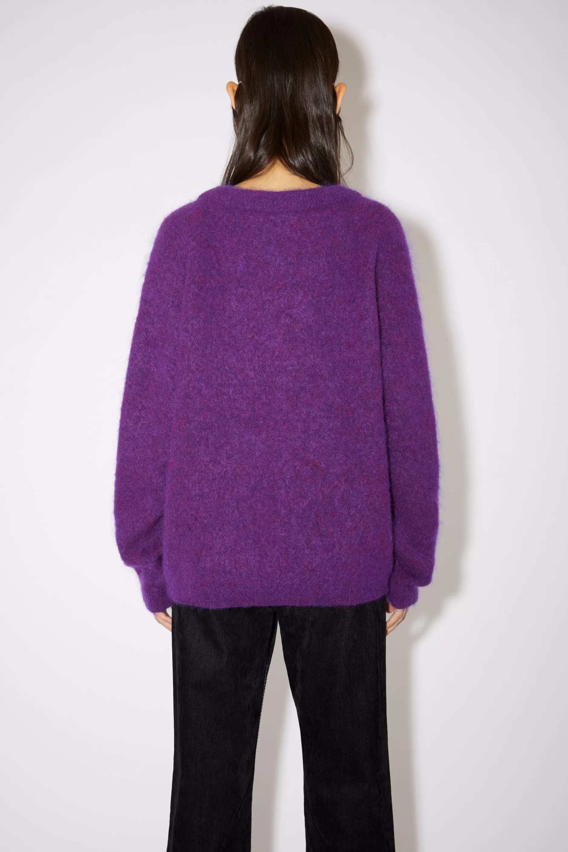 Acne Studios Pullover Aus Mohair-Woll-Mix Violett-Lila Online