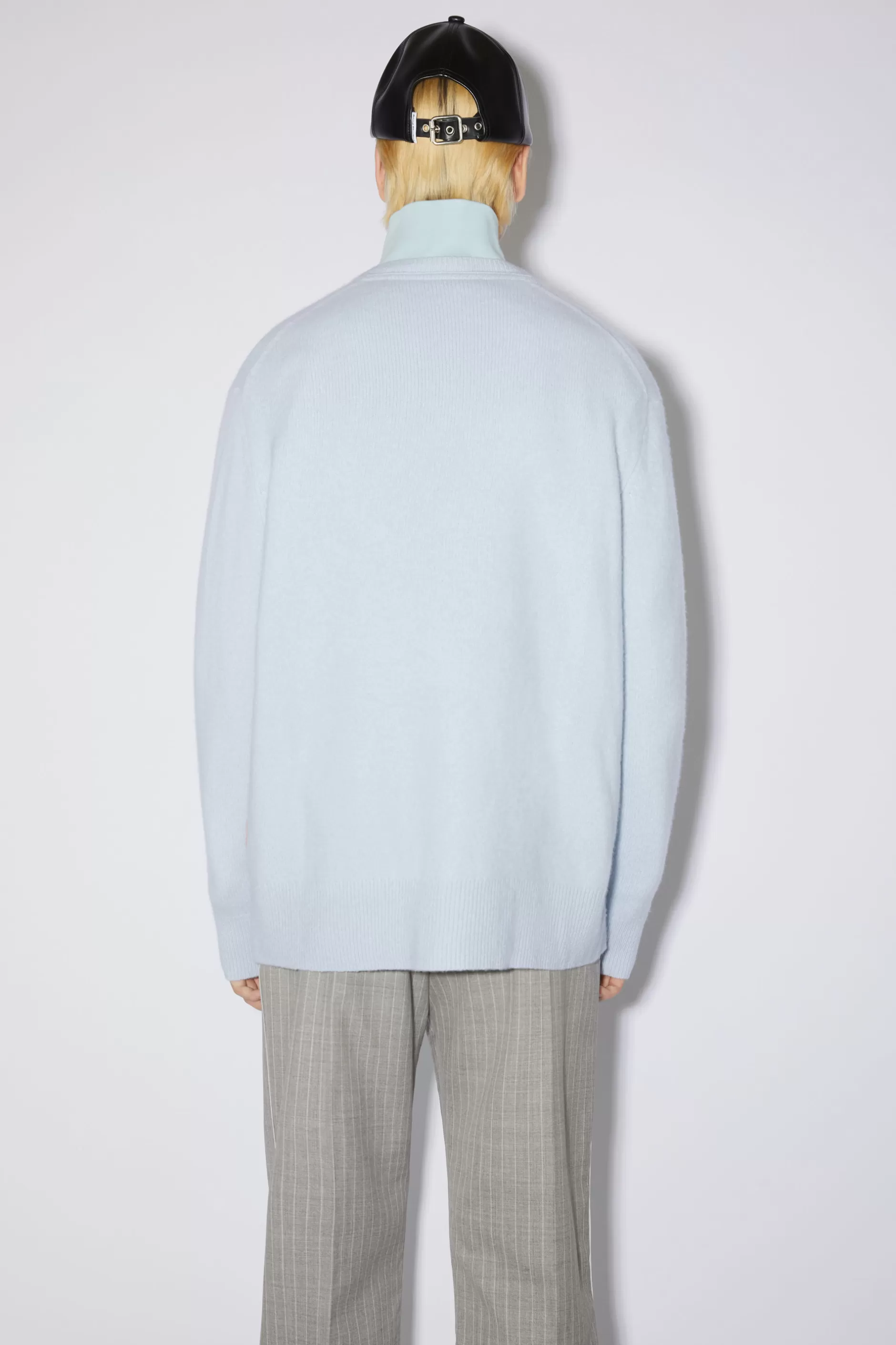 Acne Studios Pullover Aus Woll-Kaschmir-Mix Staubblau Online