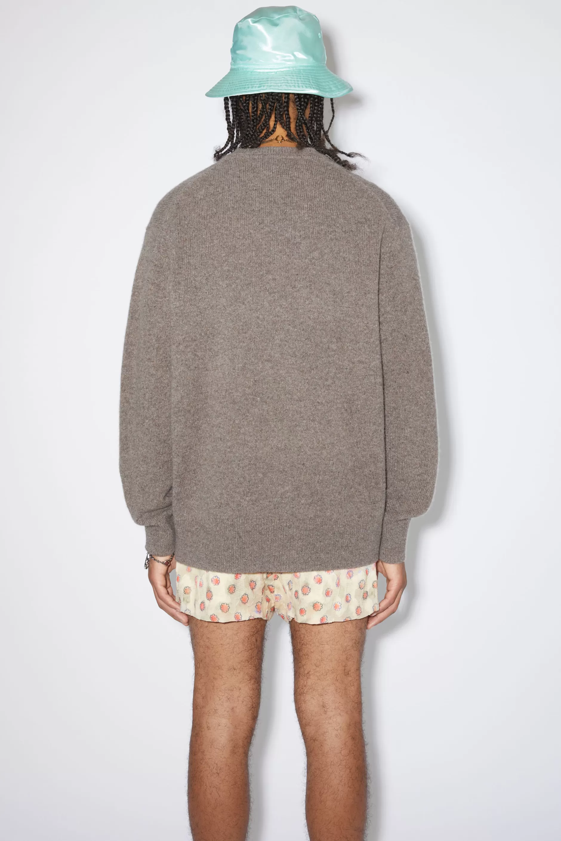 Acne Studios Pullover Aus Woll-Kaschmir-Mix Fuchsgrau Store