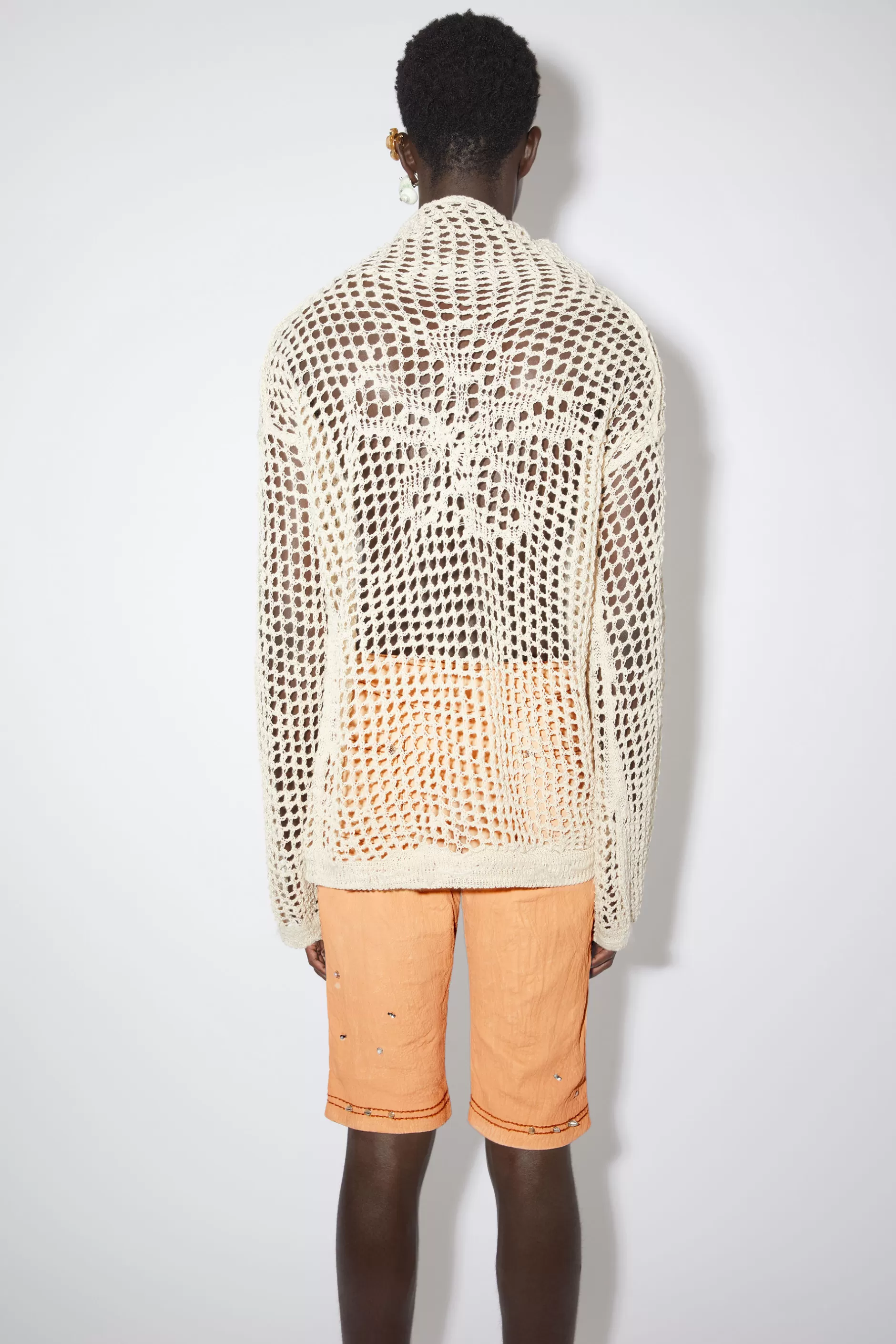 Acne Studios Pullover Aus Woll-Mix Ecru-Beige Outlet