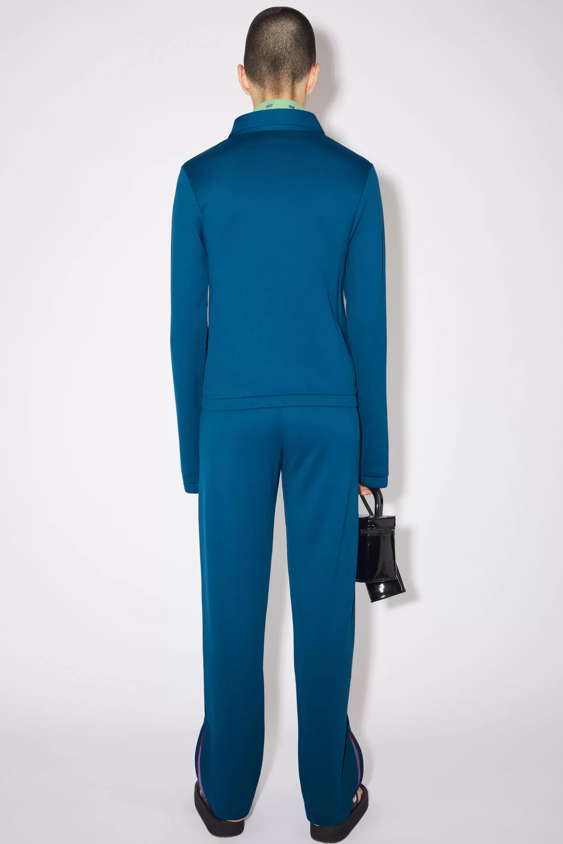 Acne Studios Pullover Mit Reisverschluss Aus Tech-Jersey Dunkelblau Store