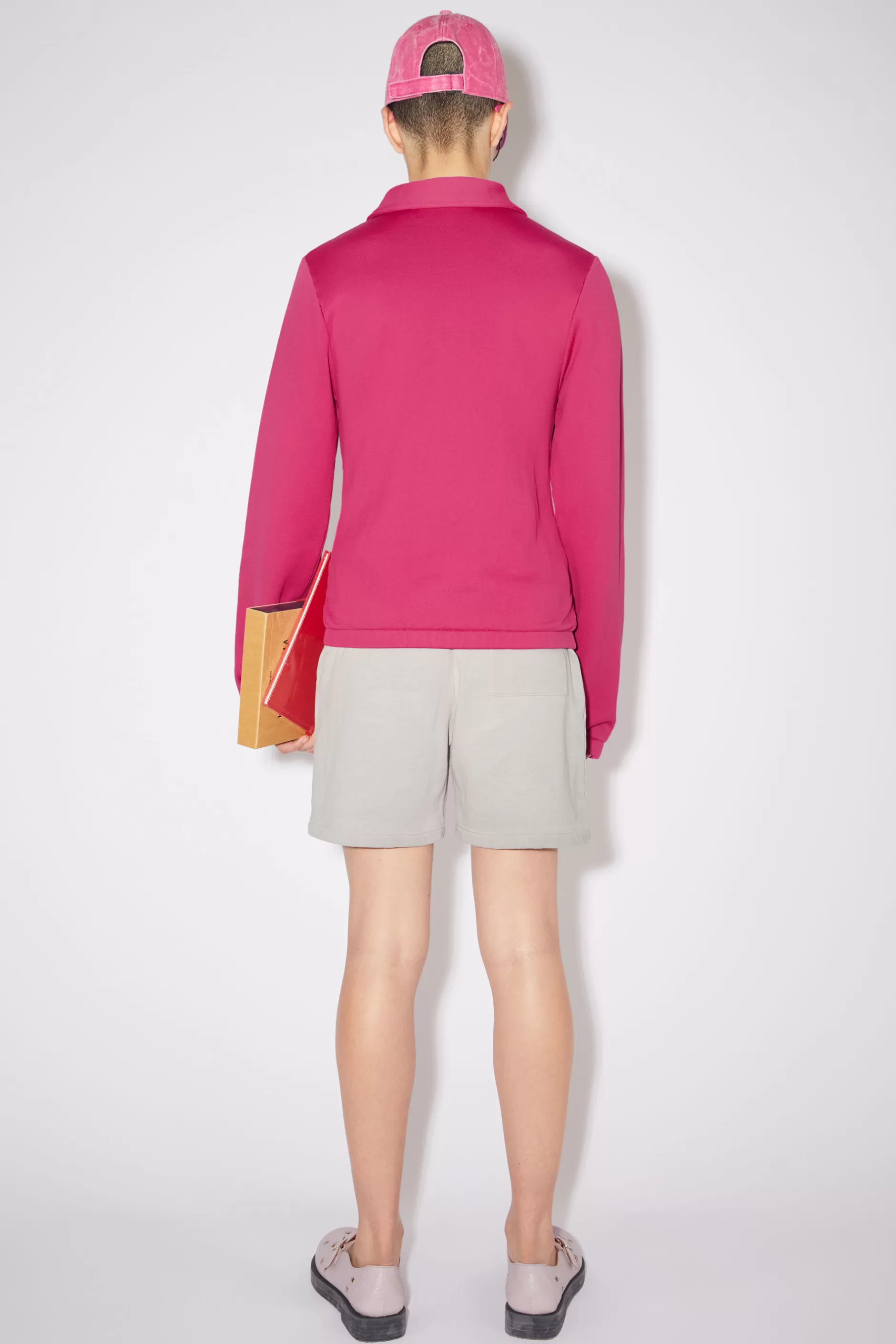 Acne Studios Pullover Mit Reisverschluss Aus Tech-Jersey Fuchsia Sale