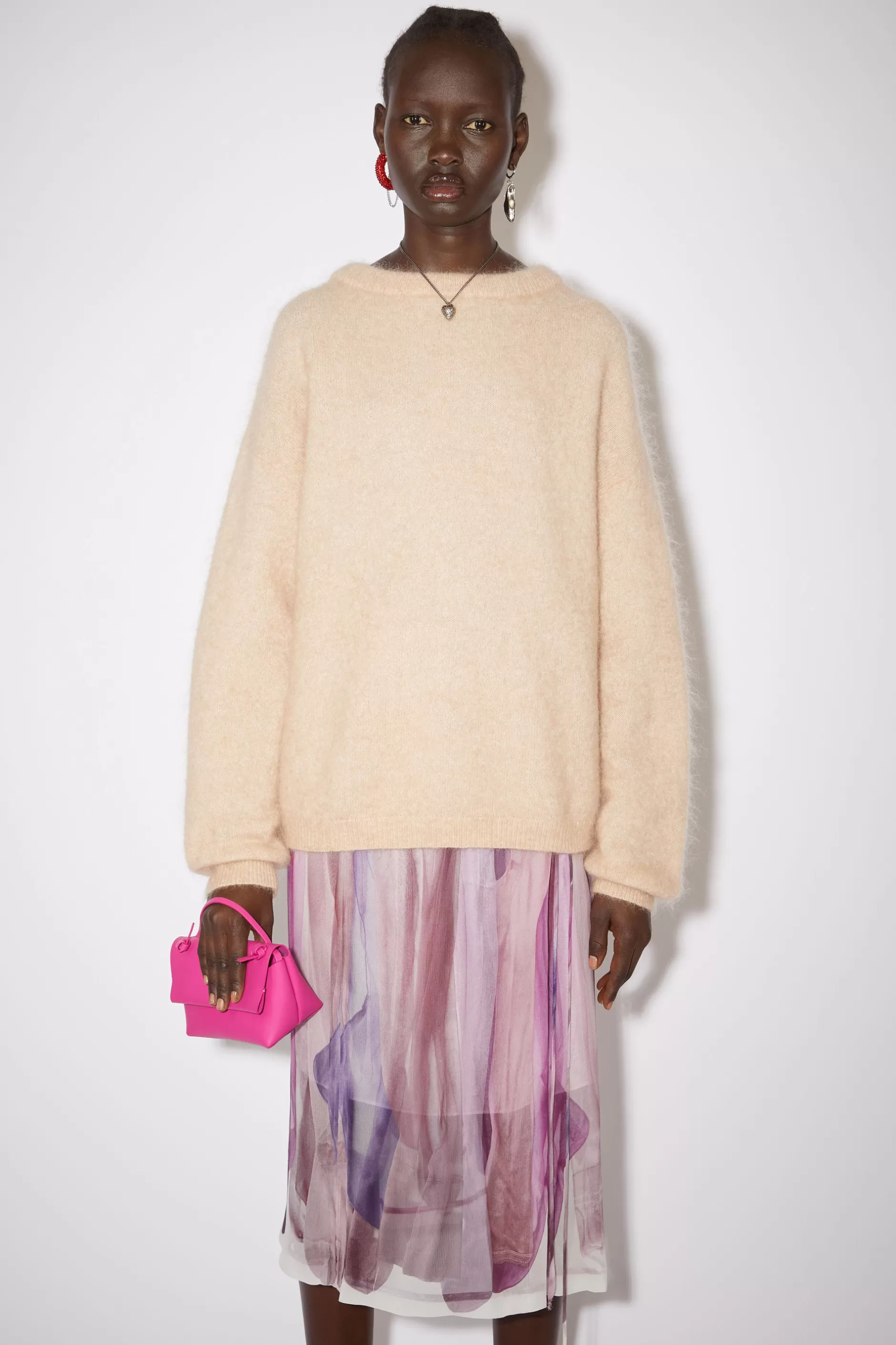 Acne Studios Pullover Mit Rundhalsausschnitt Warmes Beige Sale