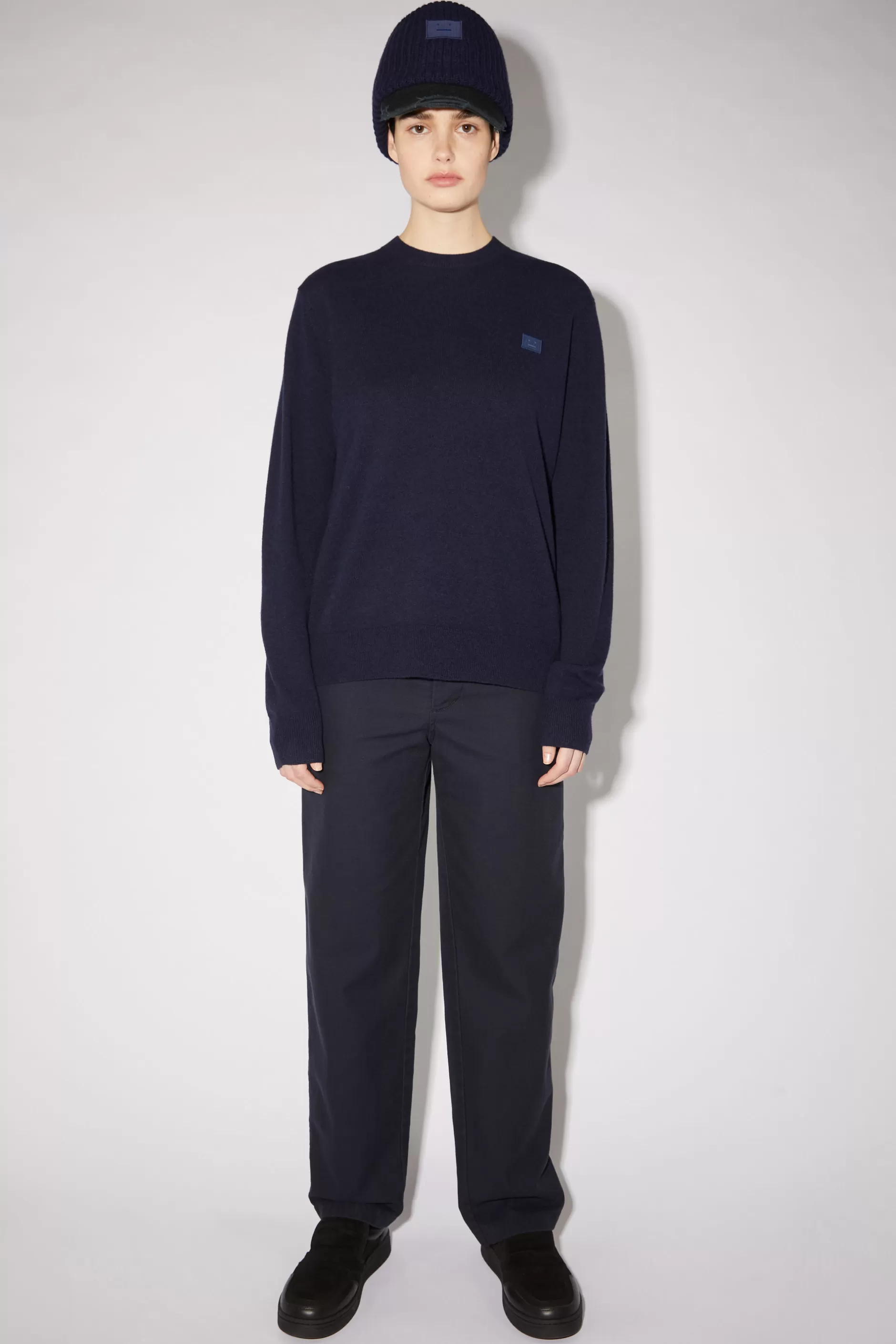 Acne Studios Pullover Mit Rundhalsausschnitt Marineblau Shop