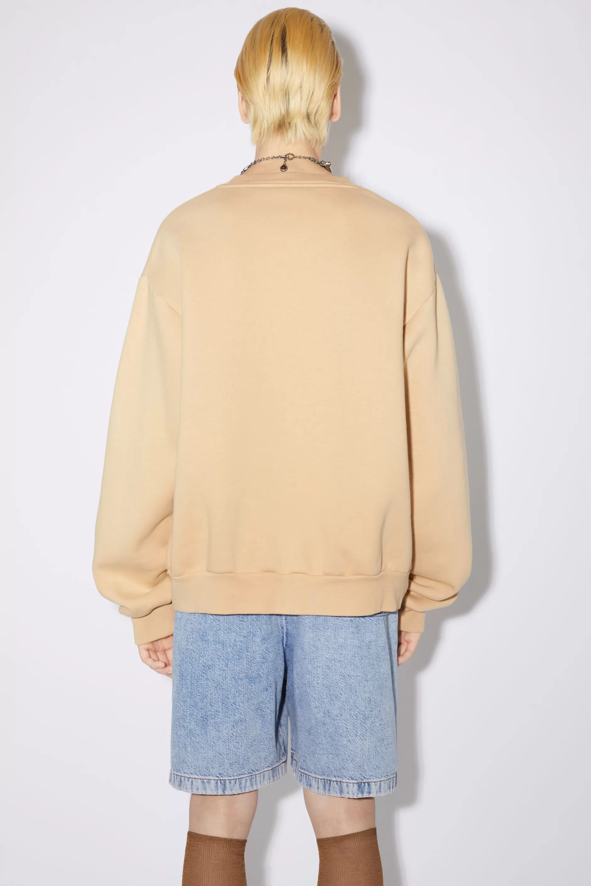 Acne Studios Pullover Mit Rundhalsausschnitt Helles Camel Hot