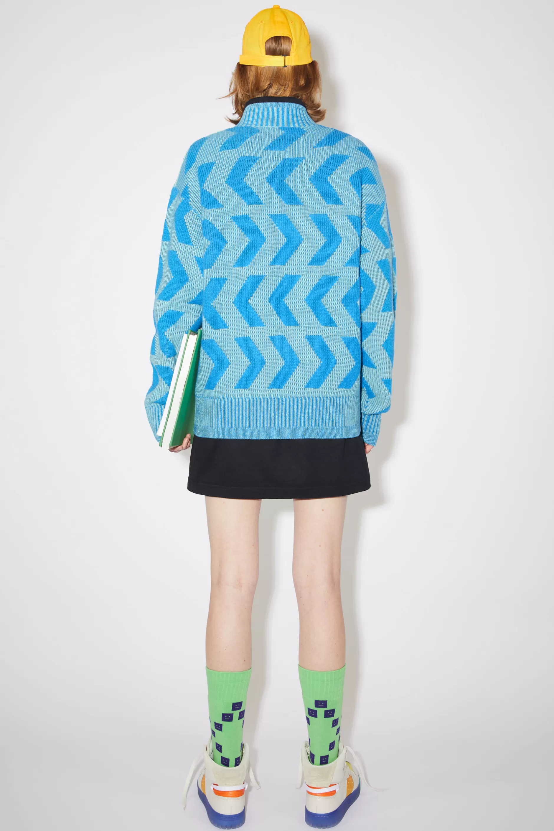 Acne Studios Pullover Mit Rundhalsausschnitt Minzgrun/Saphirblau Online