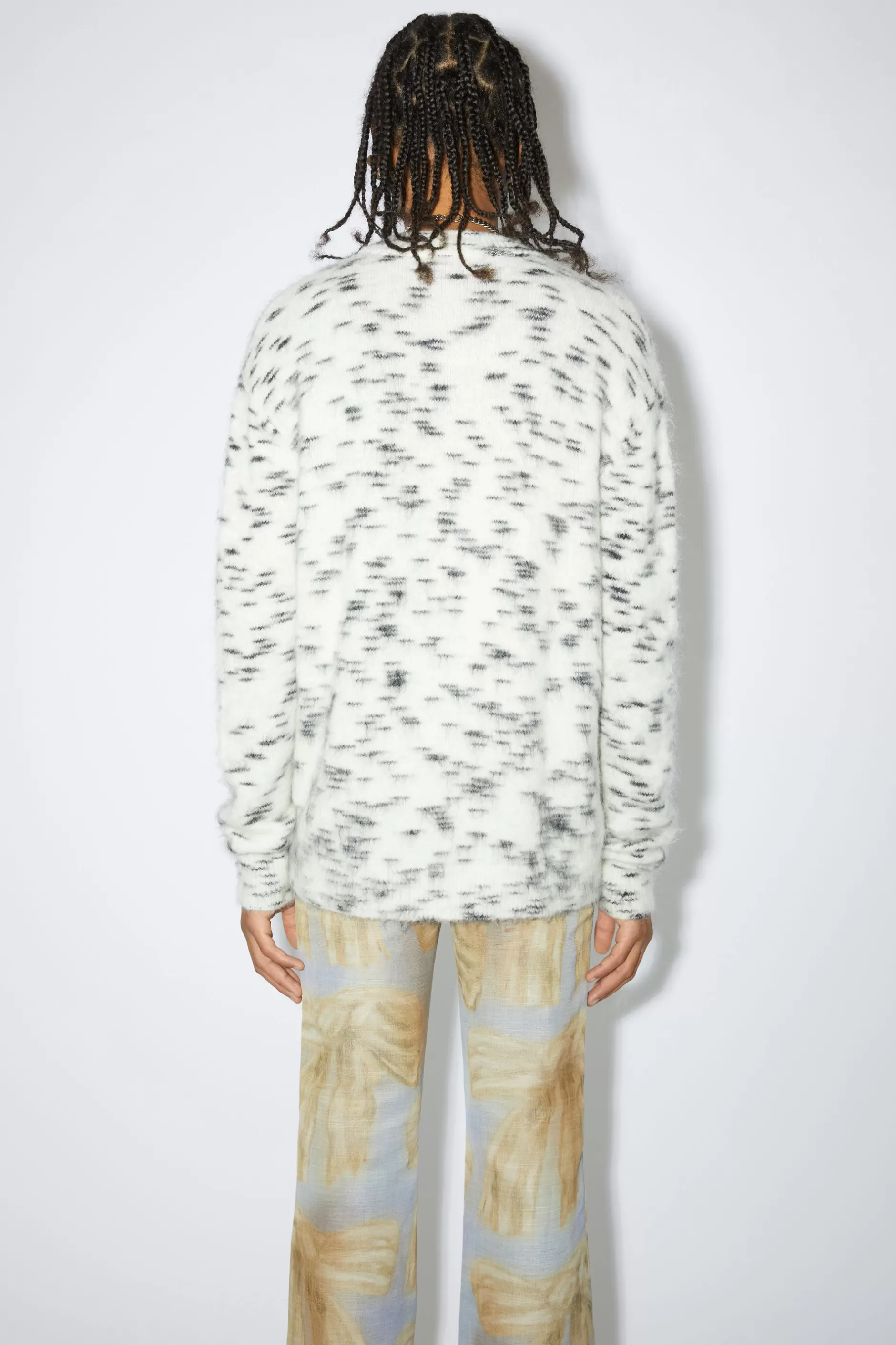 Acne Studios Pullover Mit Rundhalsausschnitt Gebrochenes Weis New