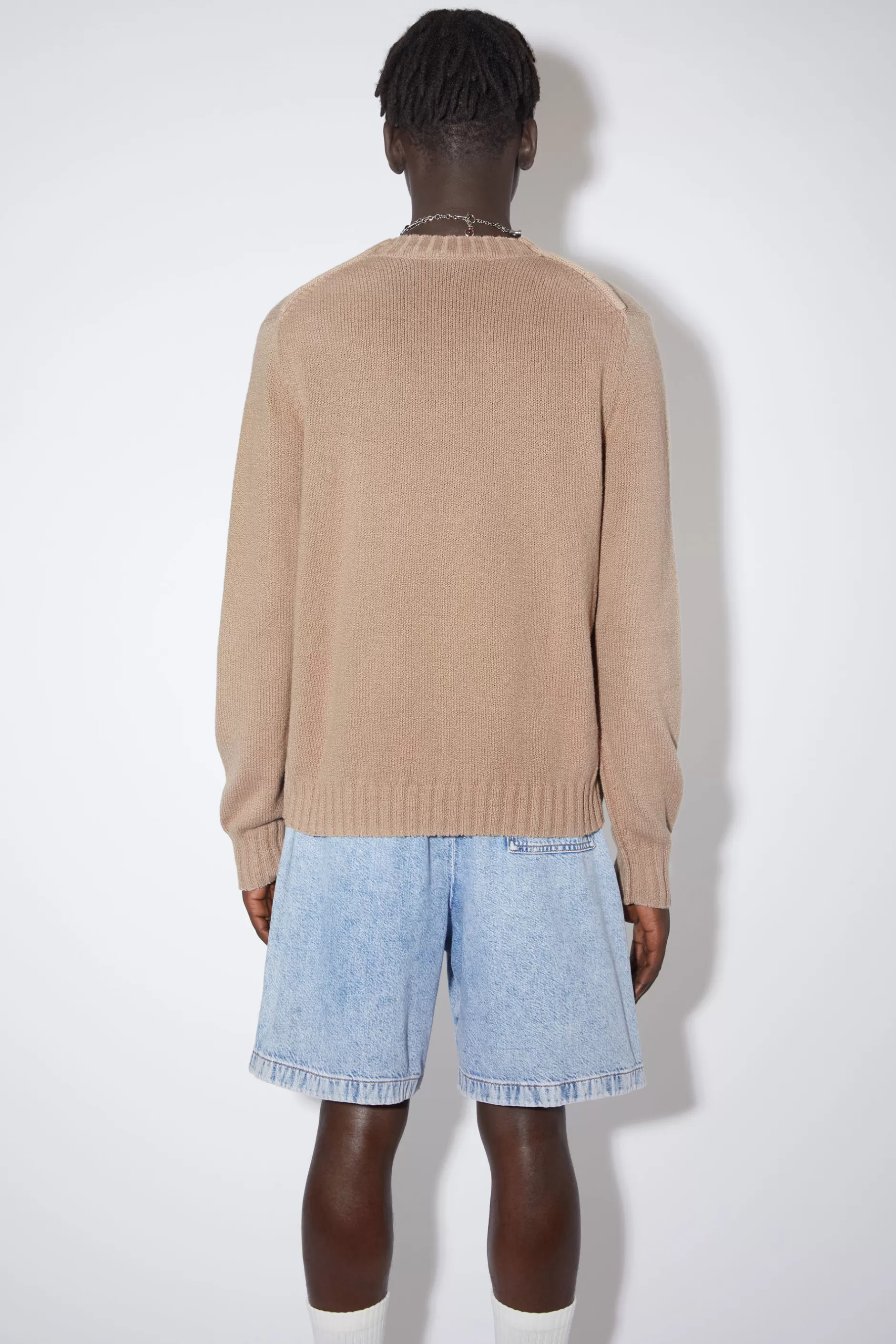 Acne Studios Pullover Mit Rundhalsausschnitt Pilzbeige Best Sale