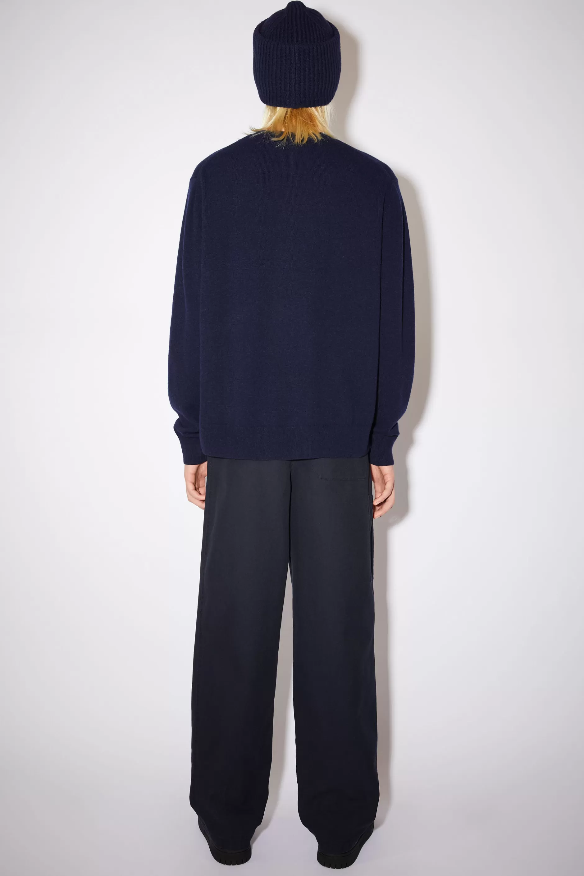 Acne Studios Pullover Mit Rundhalsausschnitt Marineblau Sale