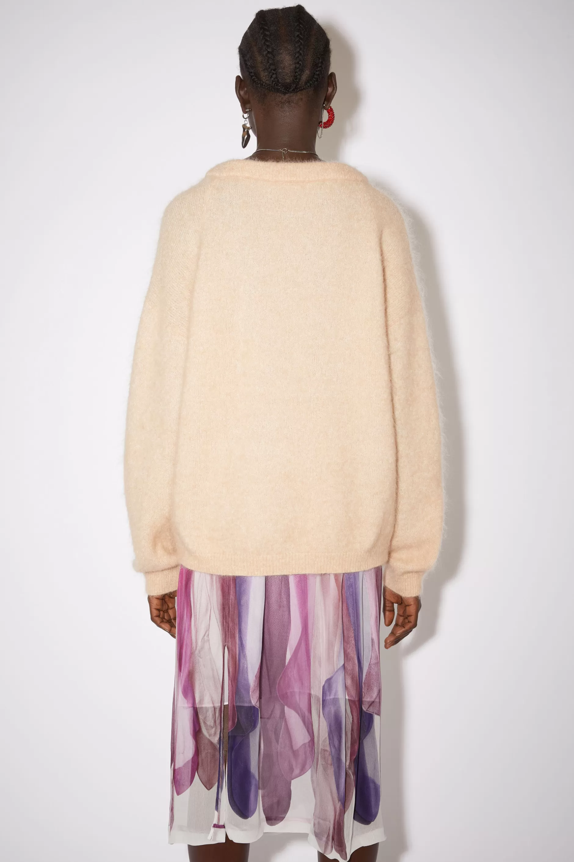 Acne Studios Pullover Mit Rundhalsausschnitt Warmes Beige Sale