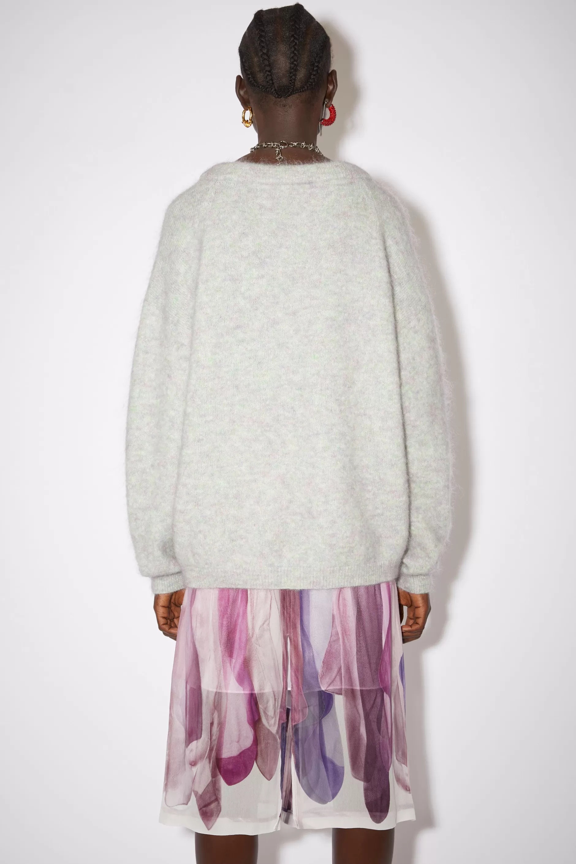 Acne Studios Pullover Mit Rundhalsausschnitt Zartgrun Meliert Online